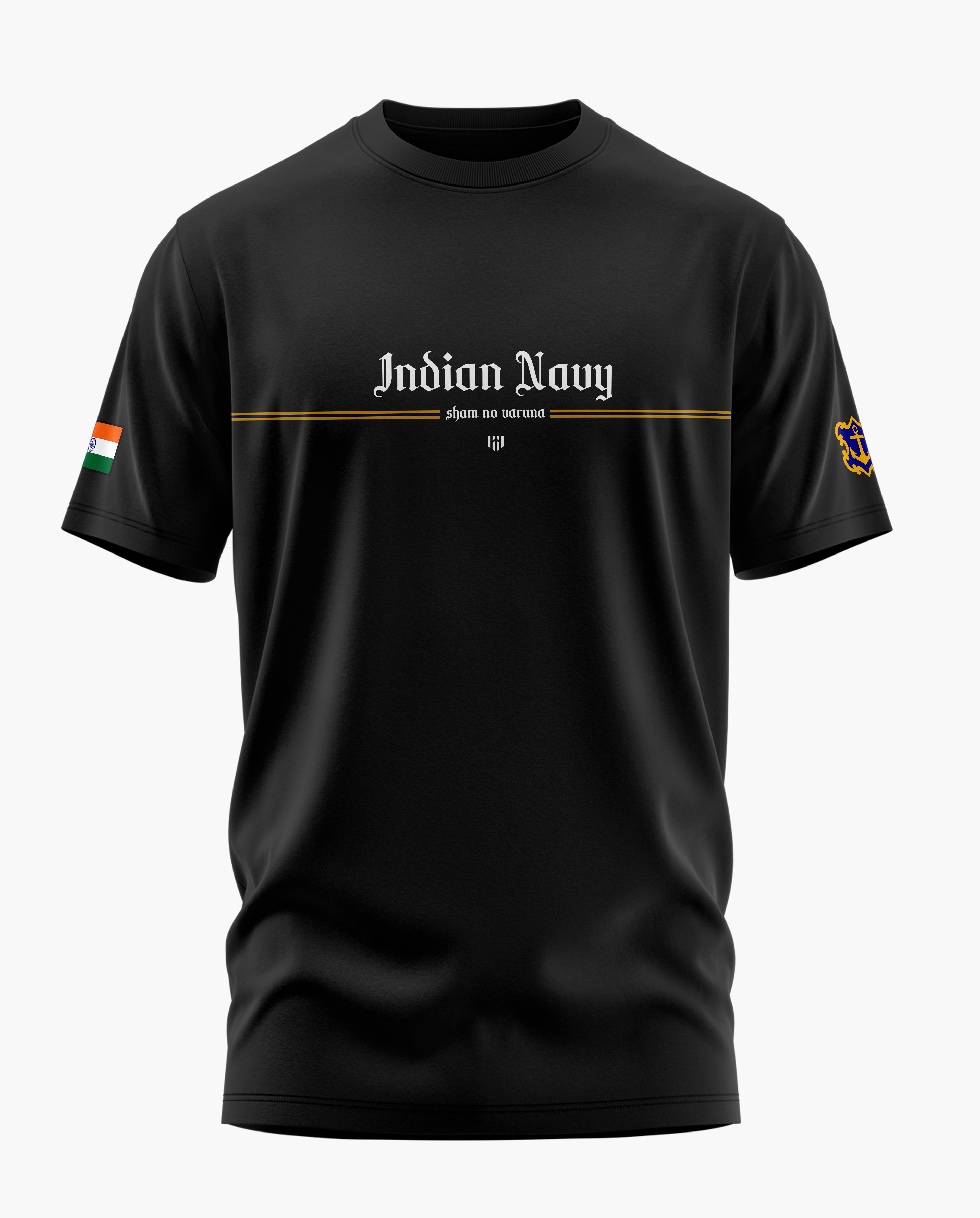 Vintage Indian Navy Signature LuxeSoft Cotton T-Shirt