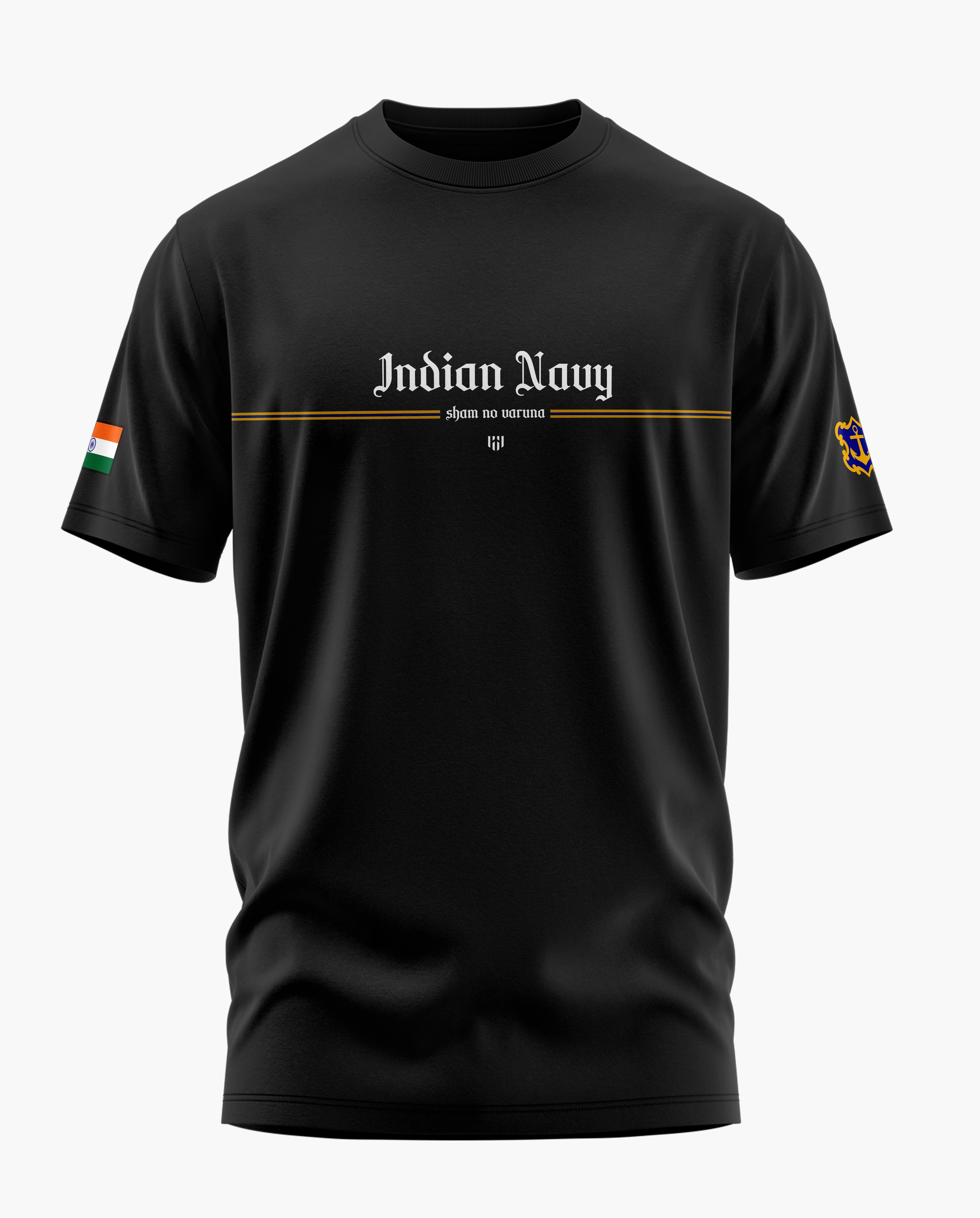 Vintage Indian Navy Signature LuxeSoft Cotton T-Shirt - CS
