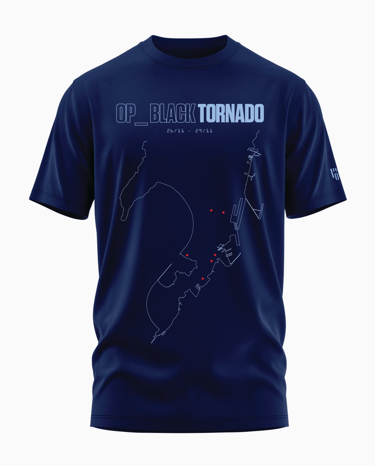 BLACK TORNADO MUMBAI Signature LuxeSoft Cotton T-Shirt