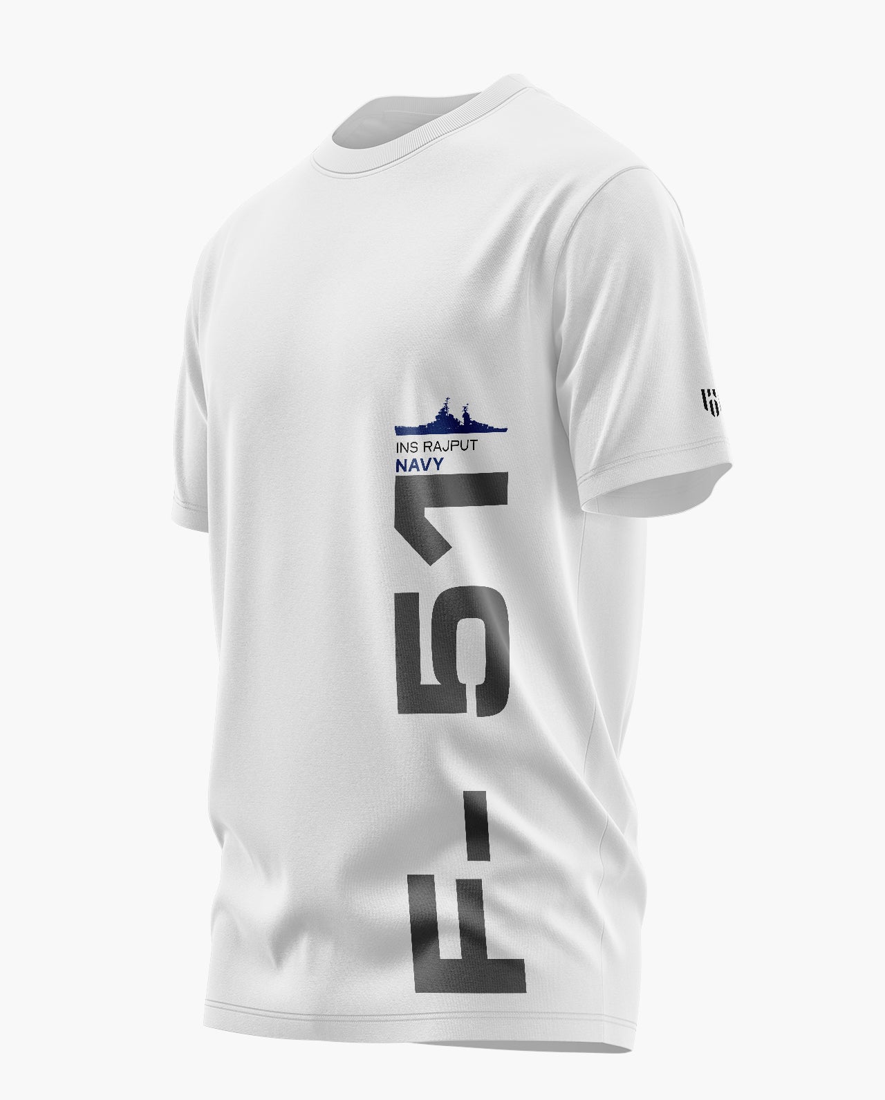 INS Rajput Minimal Signature LuxeSoft Cotton T-Shirt