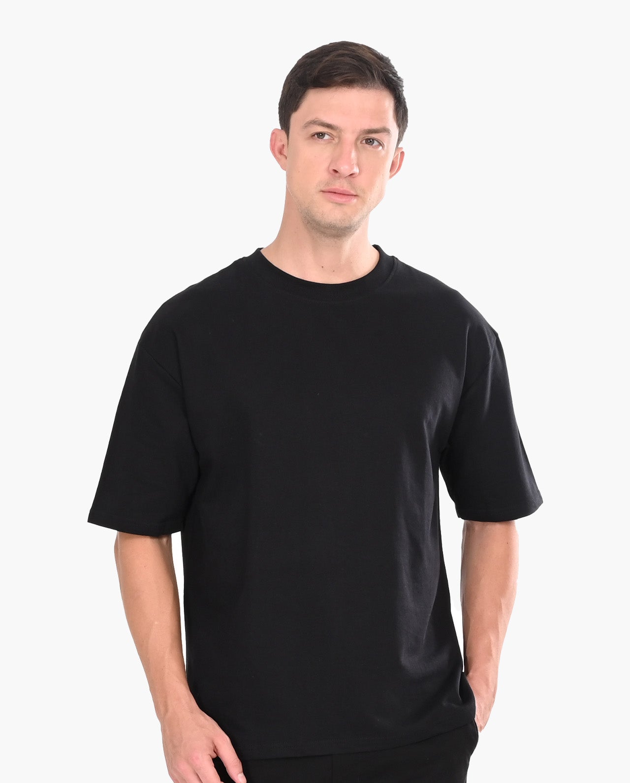 Decluttered Black Oversized T-Shirt