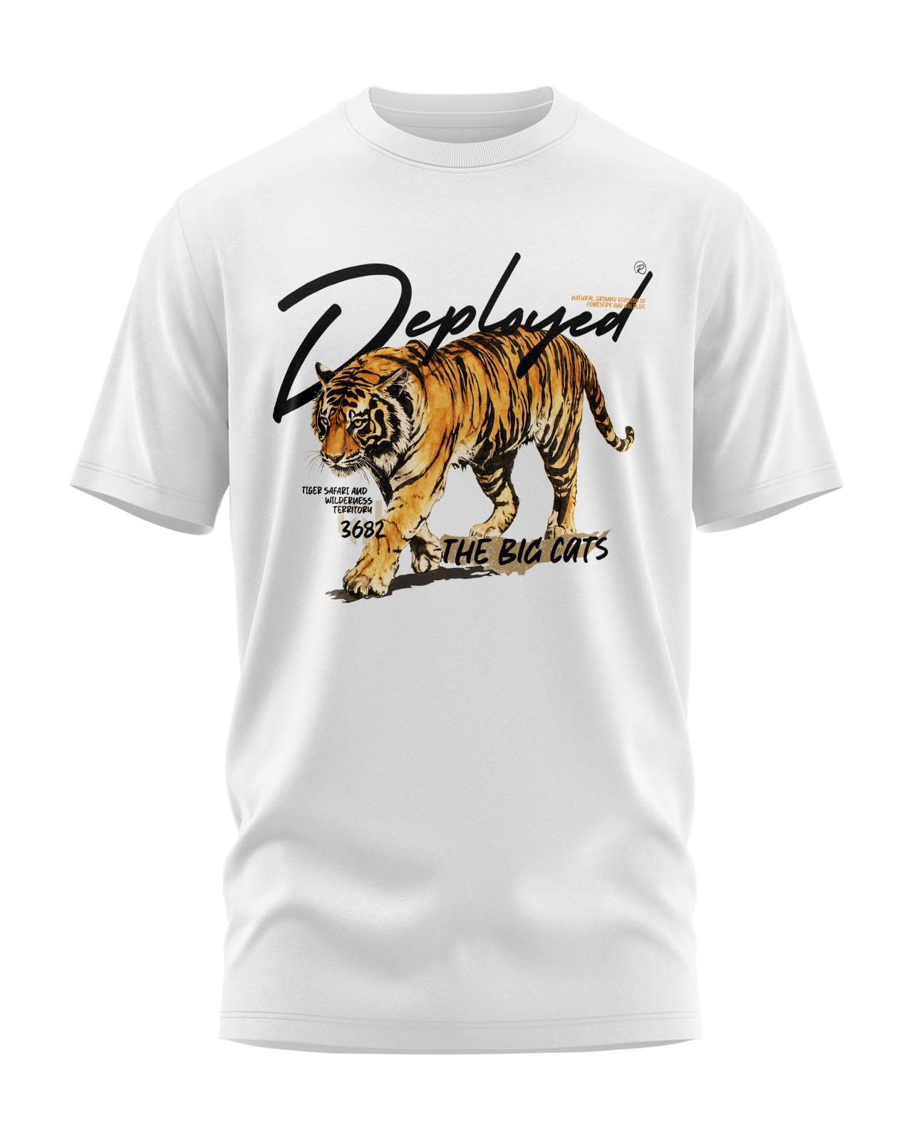 The Big Cats Signature LuxeSoft Cotton T-Shirt - White