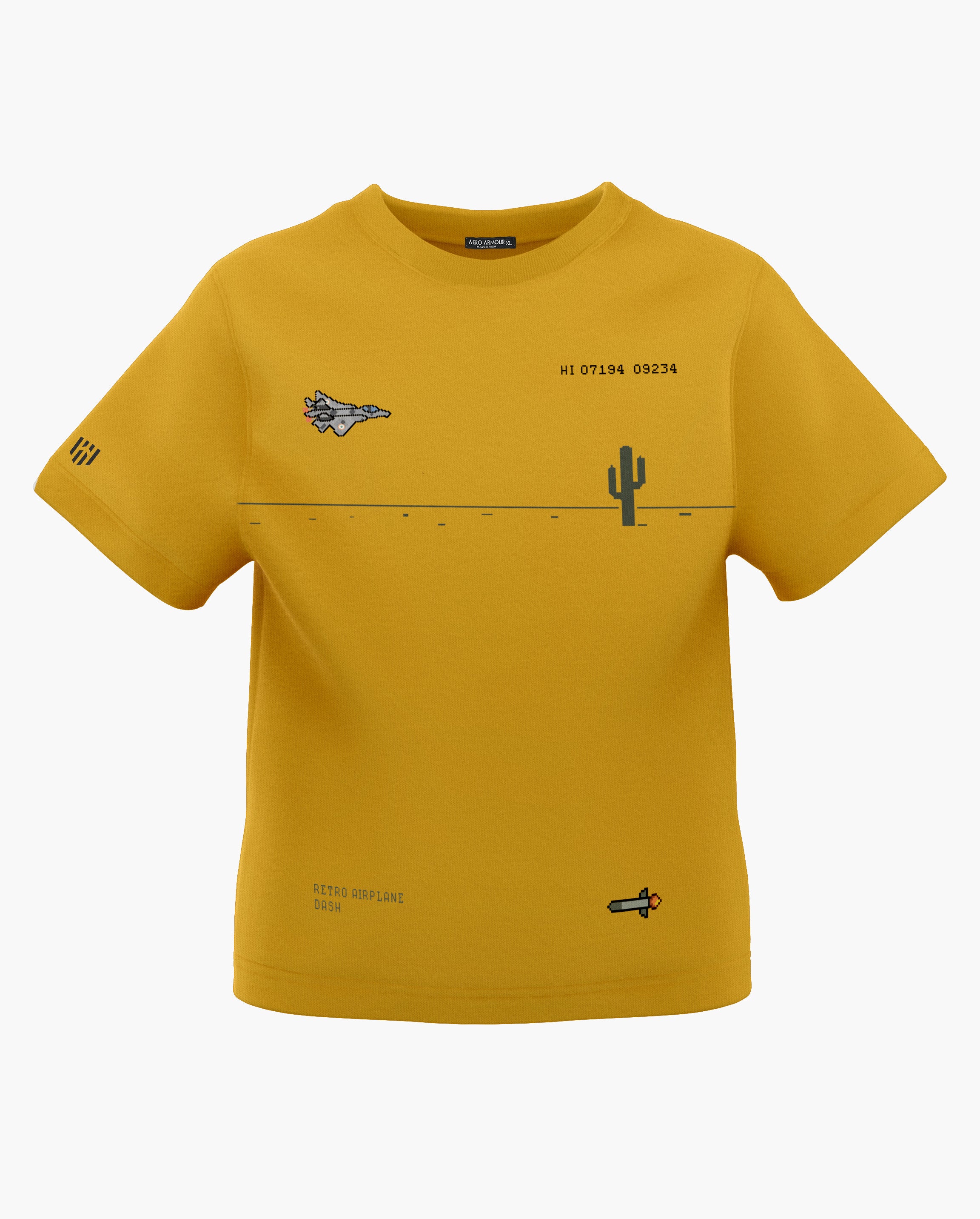 Retro Airplane Dash 8-Bit Kids T-Shirt