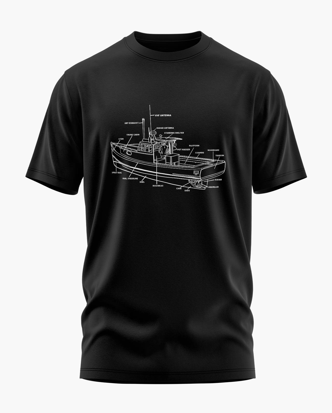 Fishing Boat Parts T-Shirt - Aero Armour