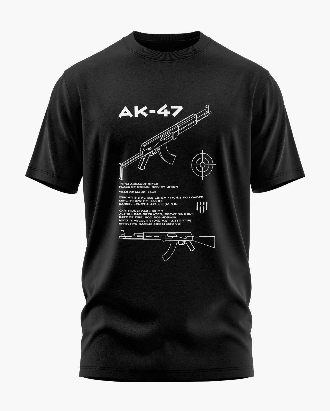 AK-47 Blueprint T-Shirt - Aero Armour