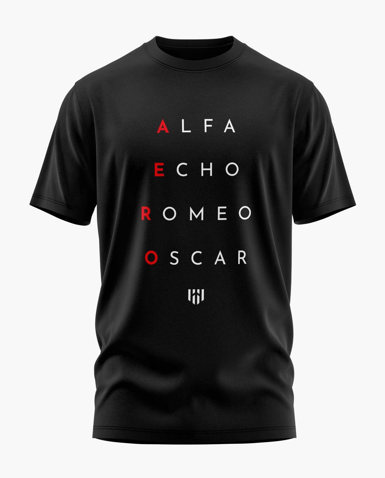 Alpha Echo Romeo Oscar T-Shirt - Aero Armour