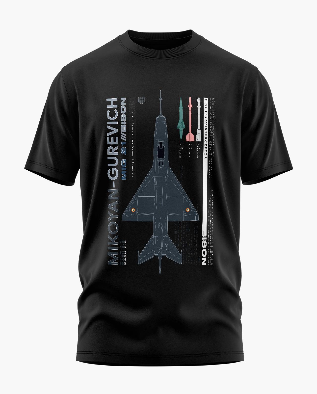 MiG-21 Bison T-Shirt - Aero Armour