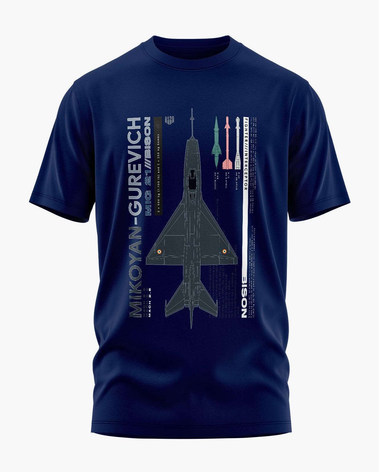 MiG-21 Bison T-Shirt - Aero Armour