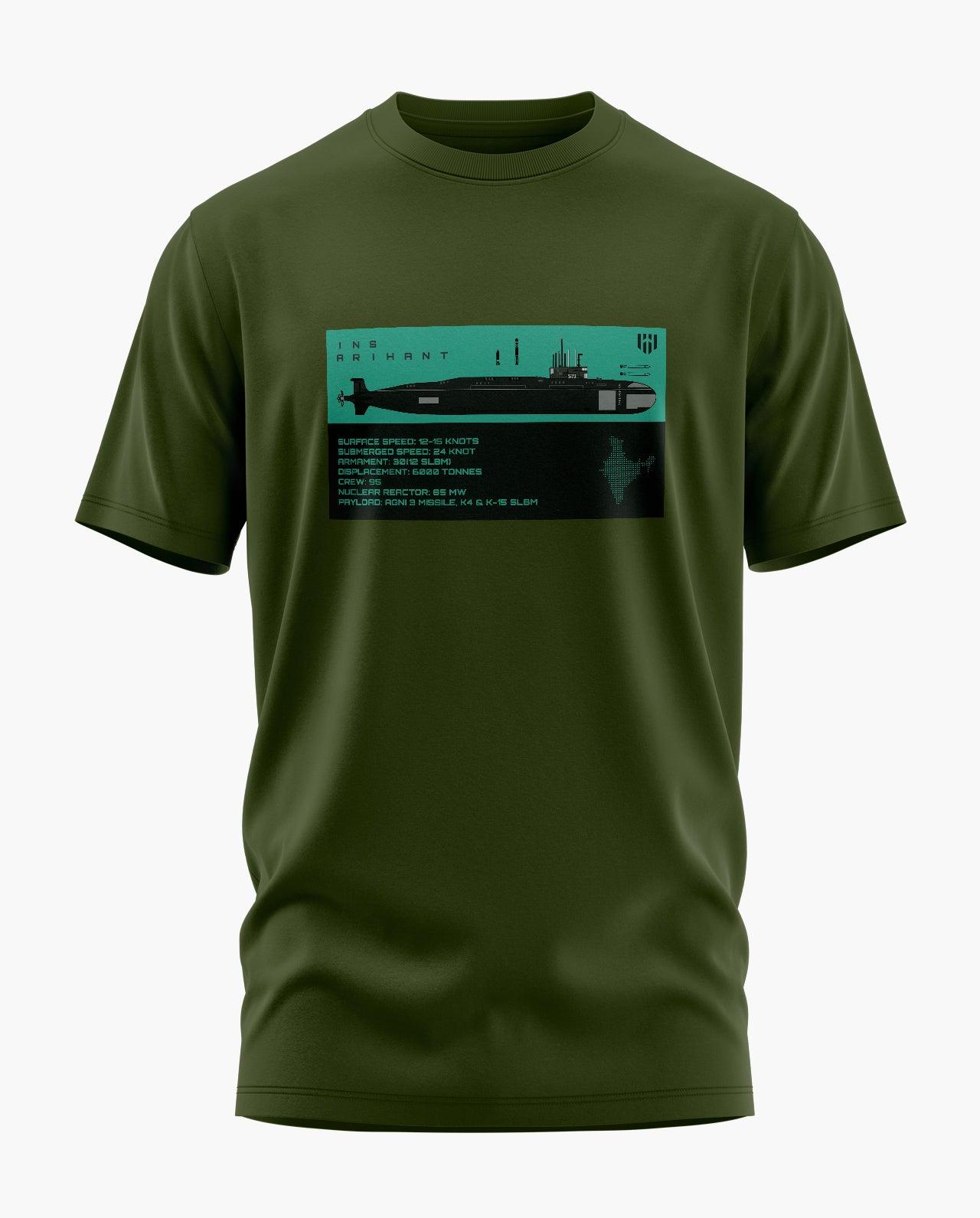 INS Arihant Green T-Shirt - Aero Armour