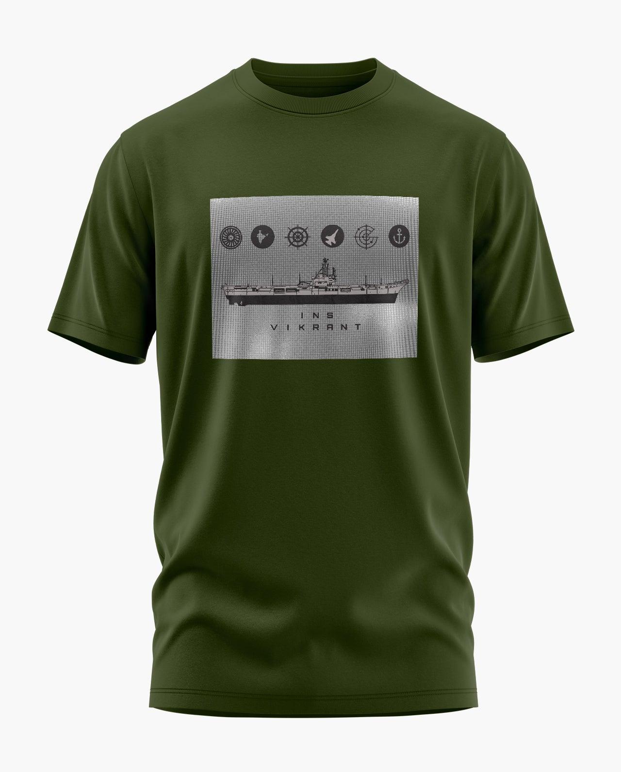 INS Vikrant Pictorial T-Shirt - Aero Armour