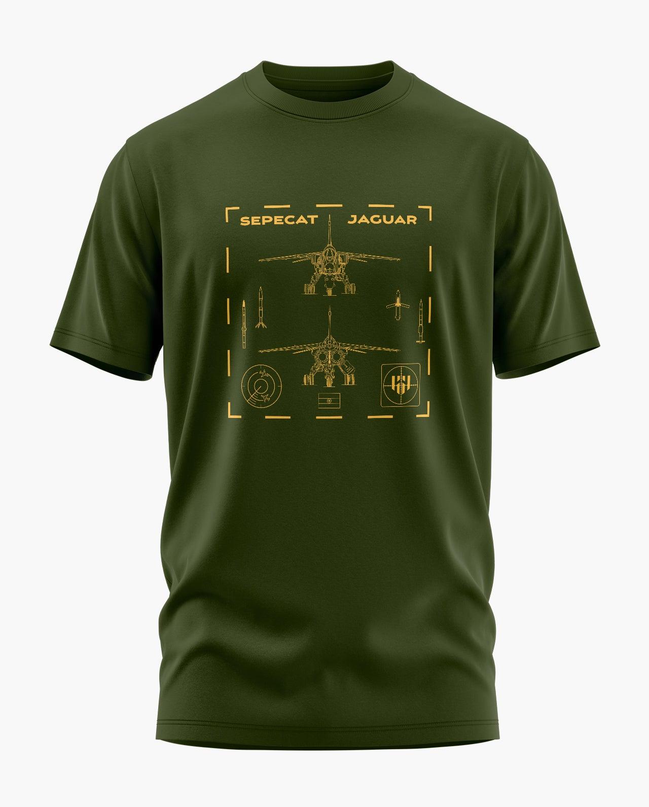 Sepecat Jaguar Blueprint T-Shirt - Aero Armour