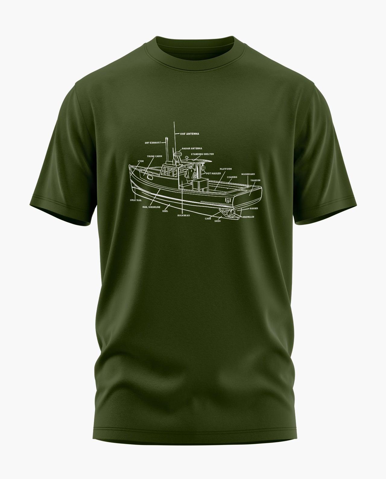 Fishing Boat Parts T-Shirt - Aero Armour