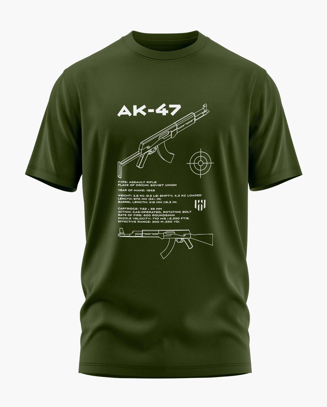 AK-47 Blueprint T-Shirt - Aero Armour