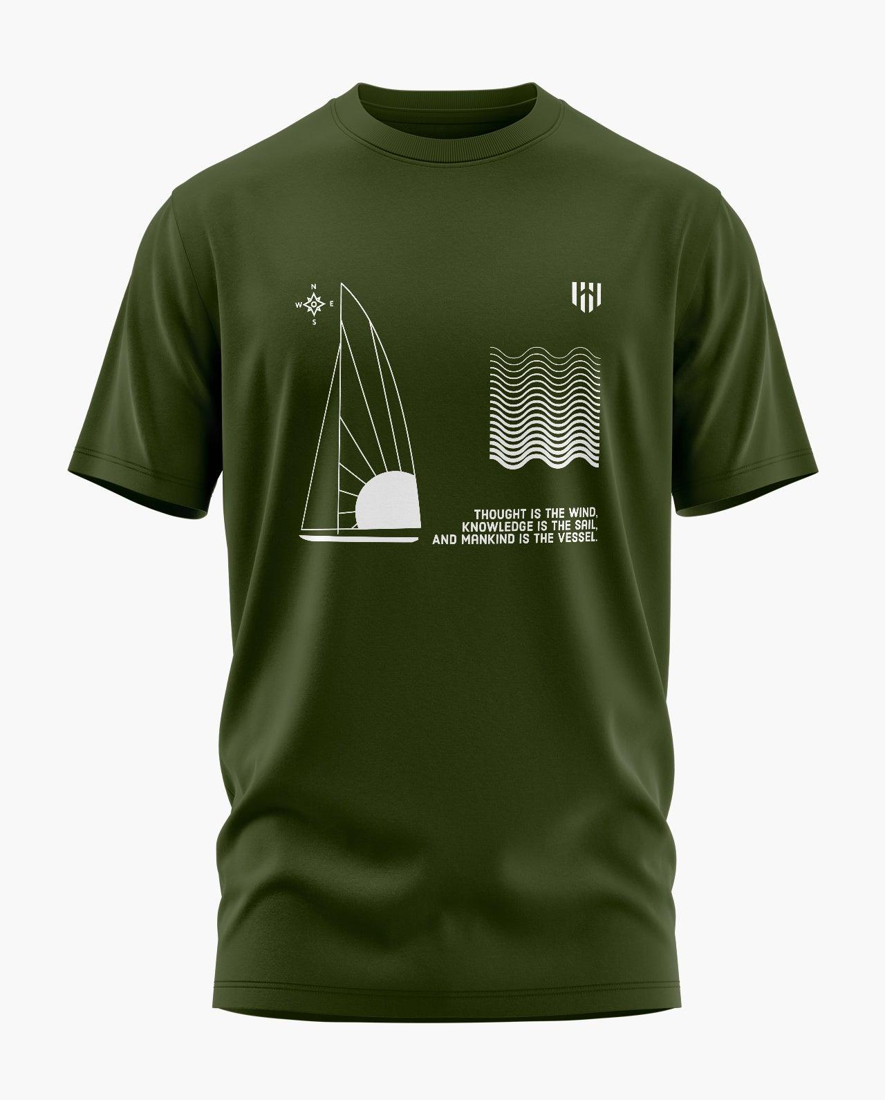 Abstract Sailboat T-Shirt - Aero Armour