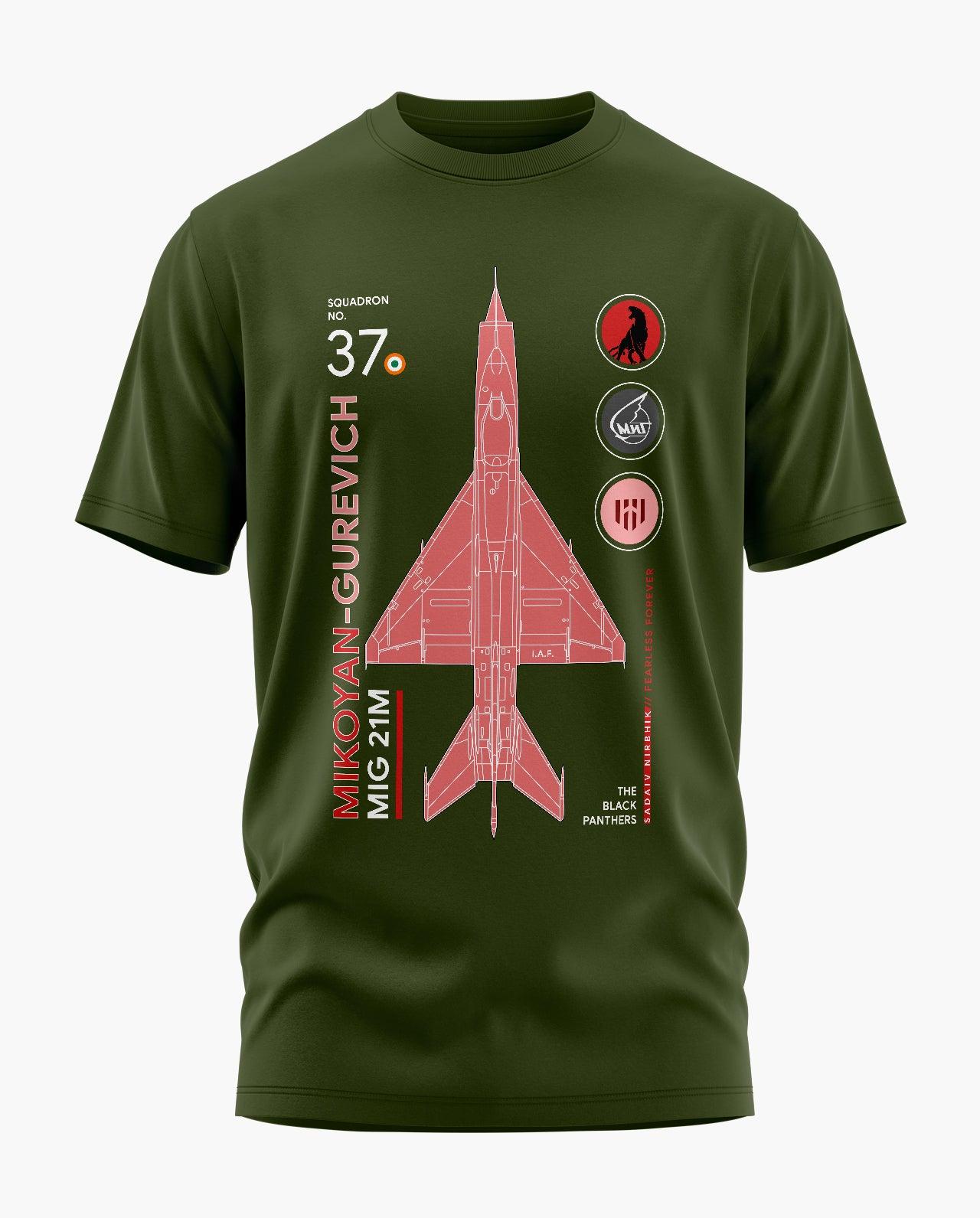 Black Panthers Squadron 37 T-Shirt - Aero Armour