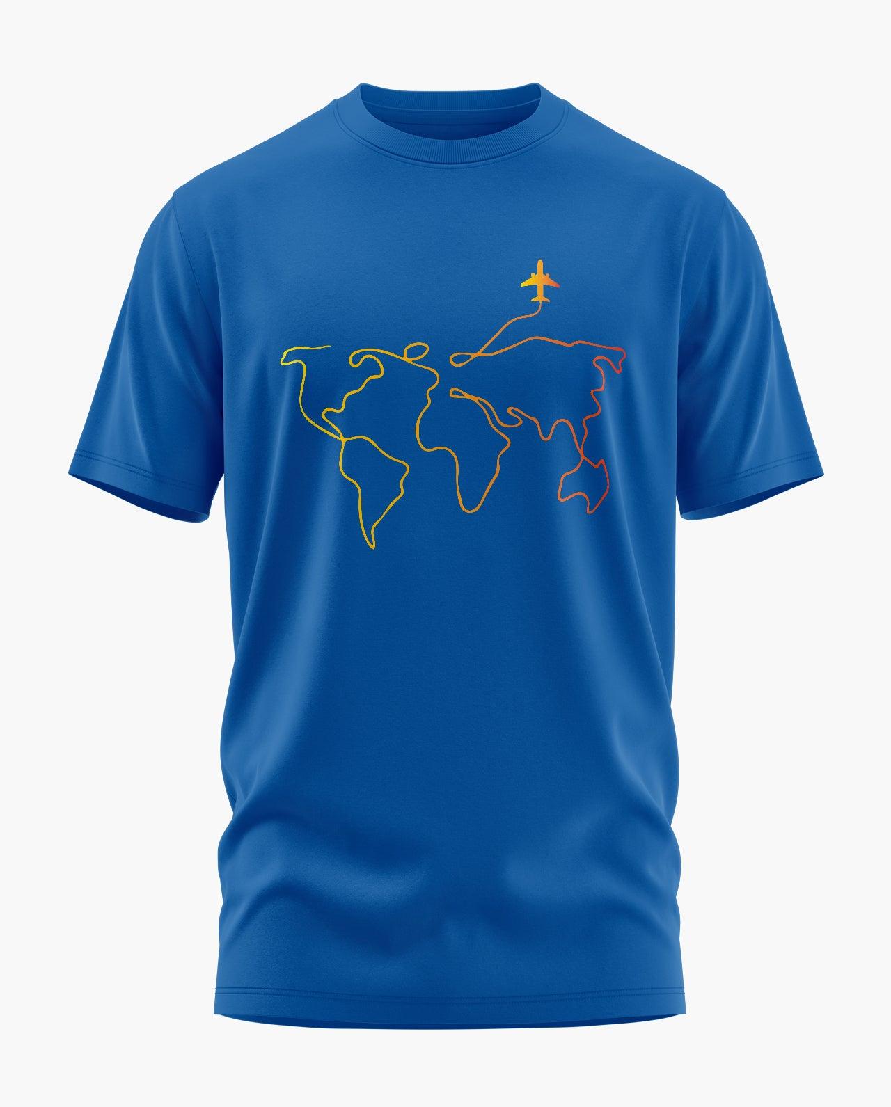 Travelling Around The Earth T-Shirt - Aero Armour