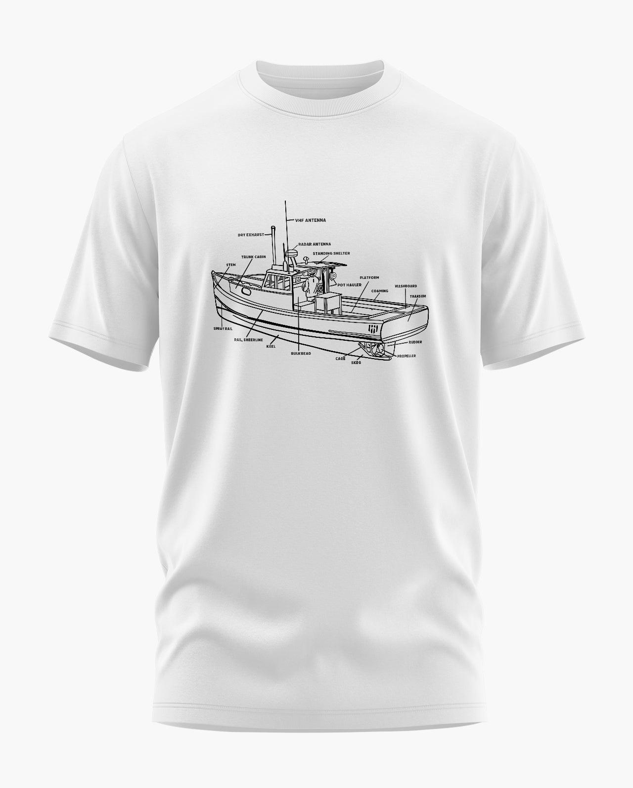 Fishing Boat Parts T-Shirt - Aero Armour