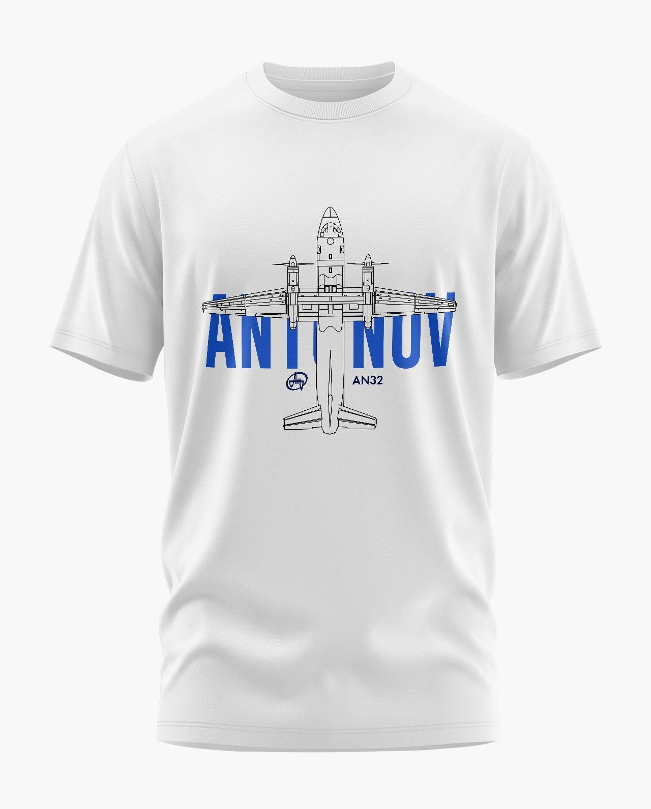 Antonov AN-32 Blueprint T-Shirt - Aero Armour