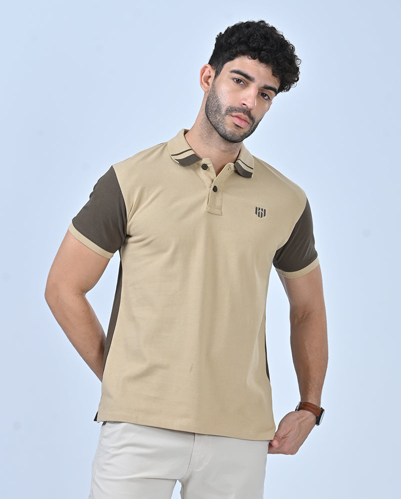 Deployed Organic Retro Polo T-Shirt