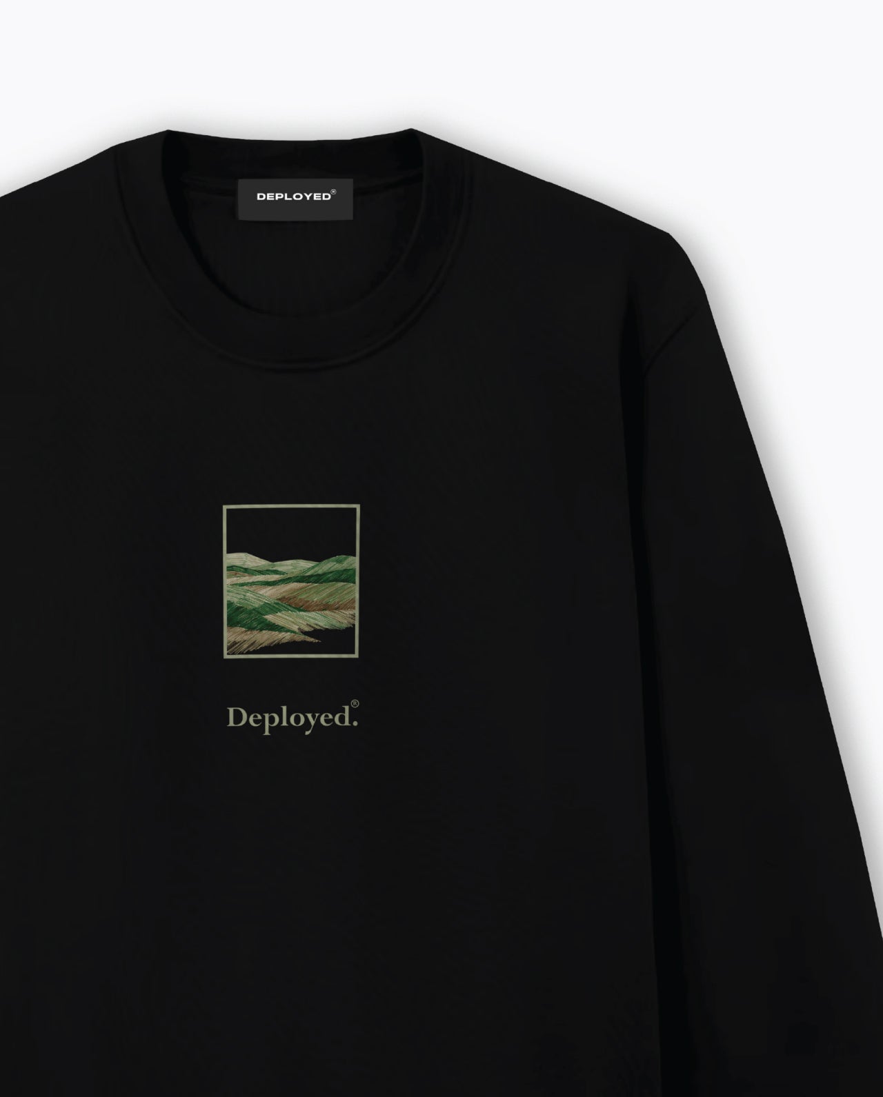 Waves Of Land Lightweight Premium Sweatshirt