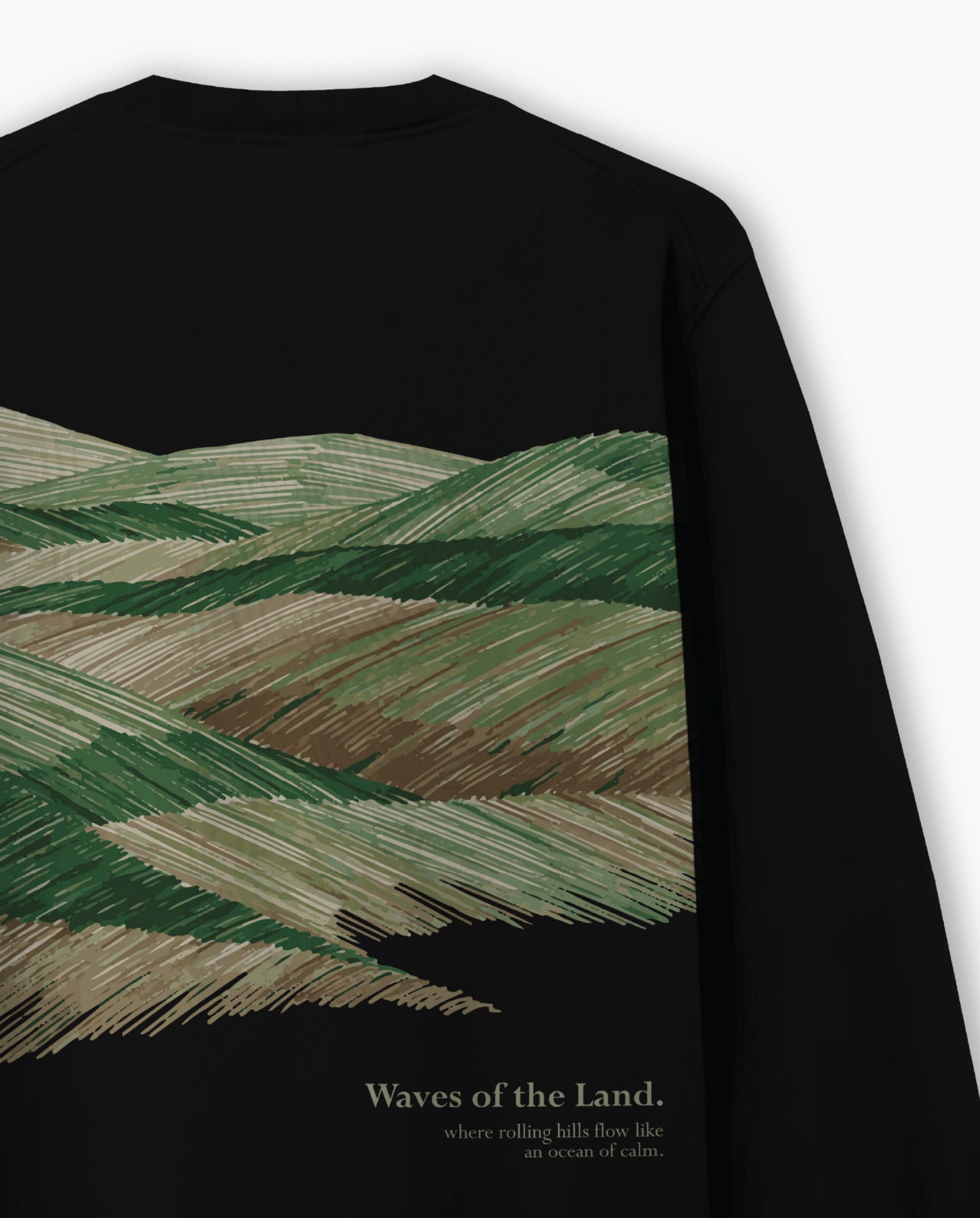 Waves Of Land Lightweight Premium Sweatshirt