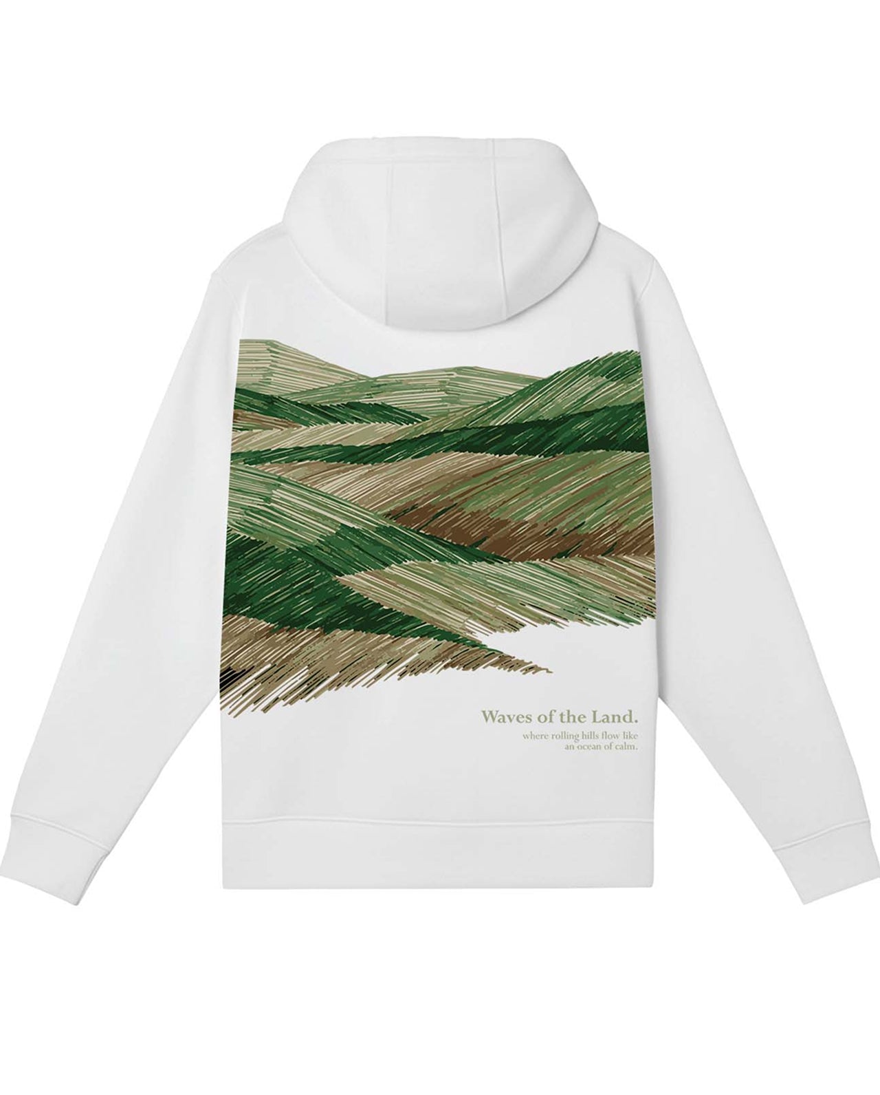 Waves Of Land Zipper Hoodie