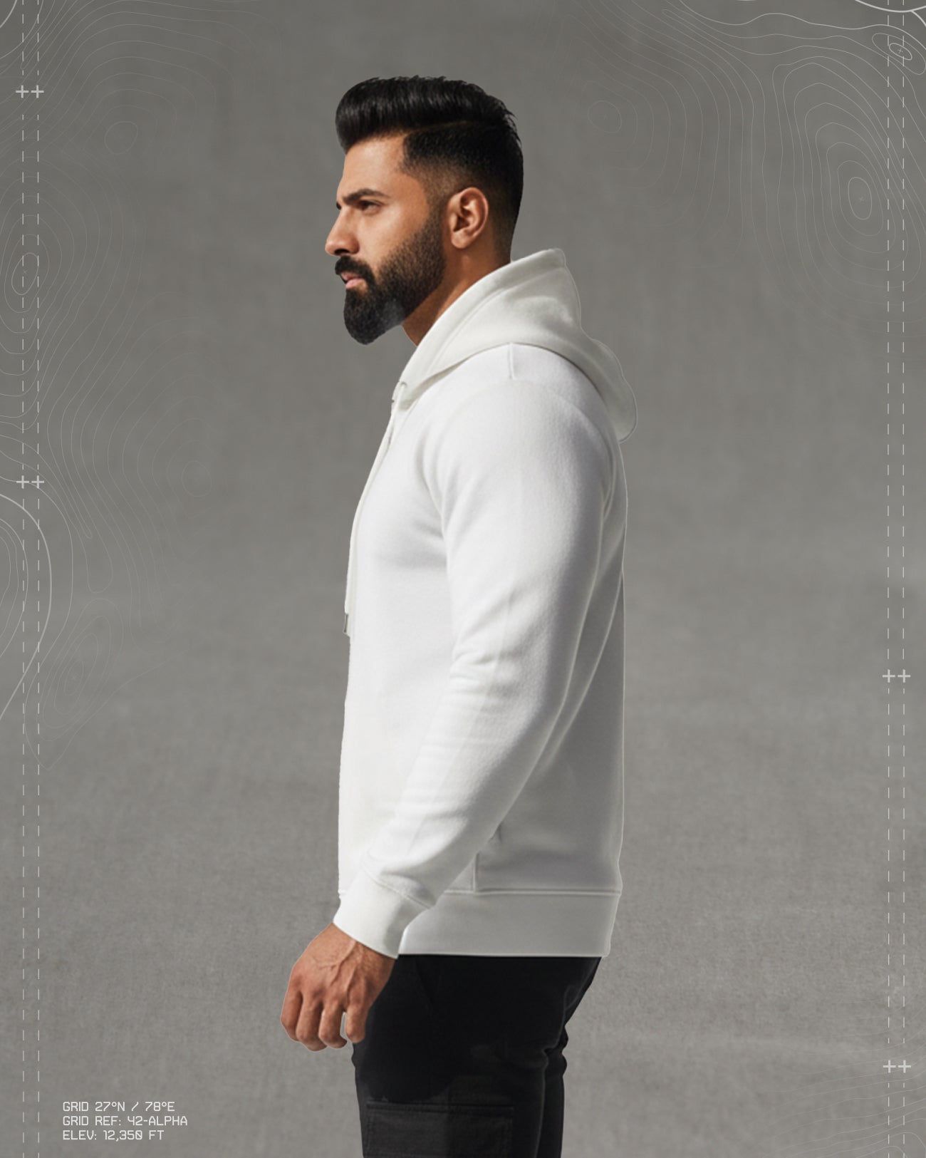 Deployed Solid Zipper Hoodie