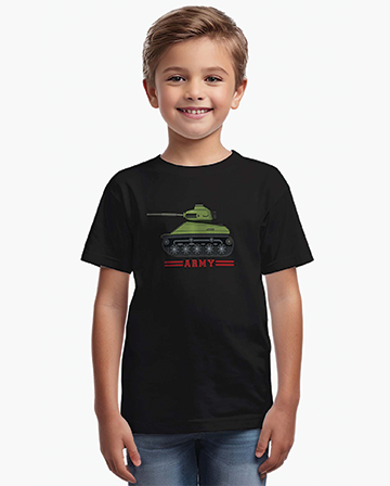 Army Tank Tee – Gear Up the Little Warrior - Main Image
