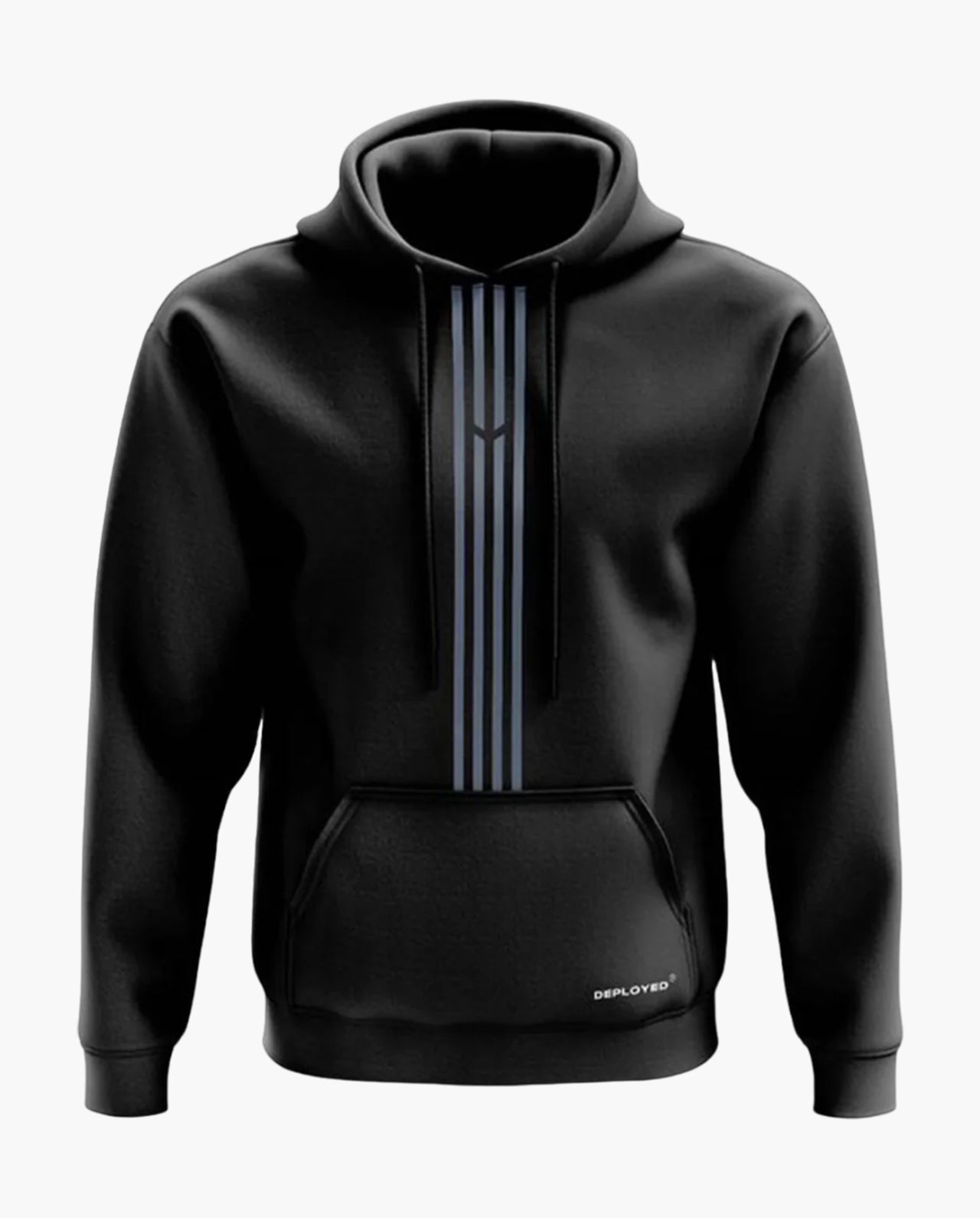 Deployed Organic Logo Stripe Hoodie