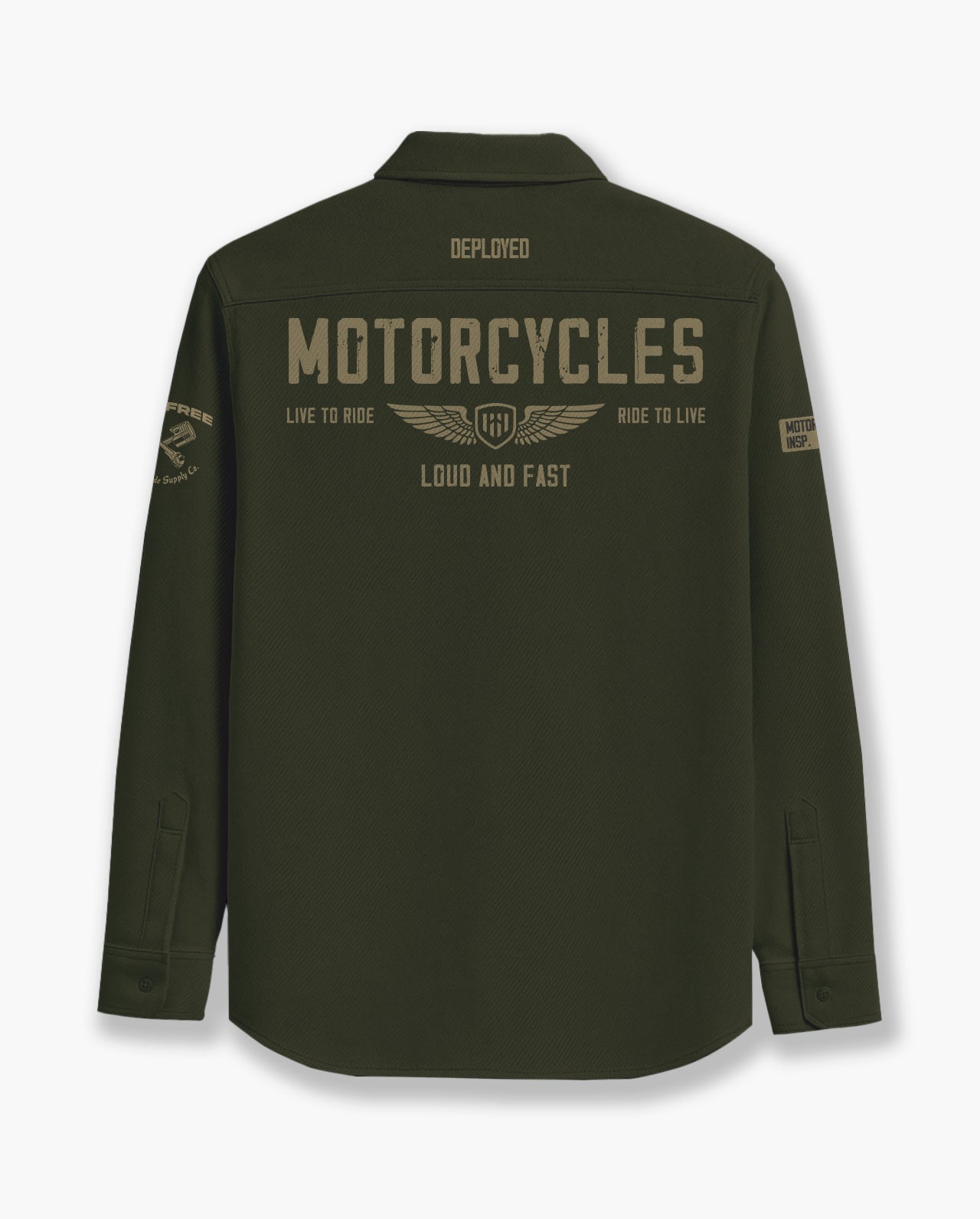Deployed Motorcycles Cargo Shirt