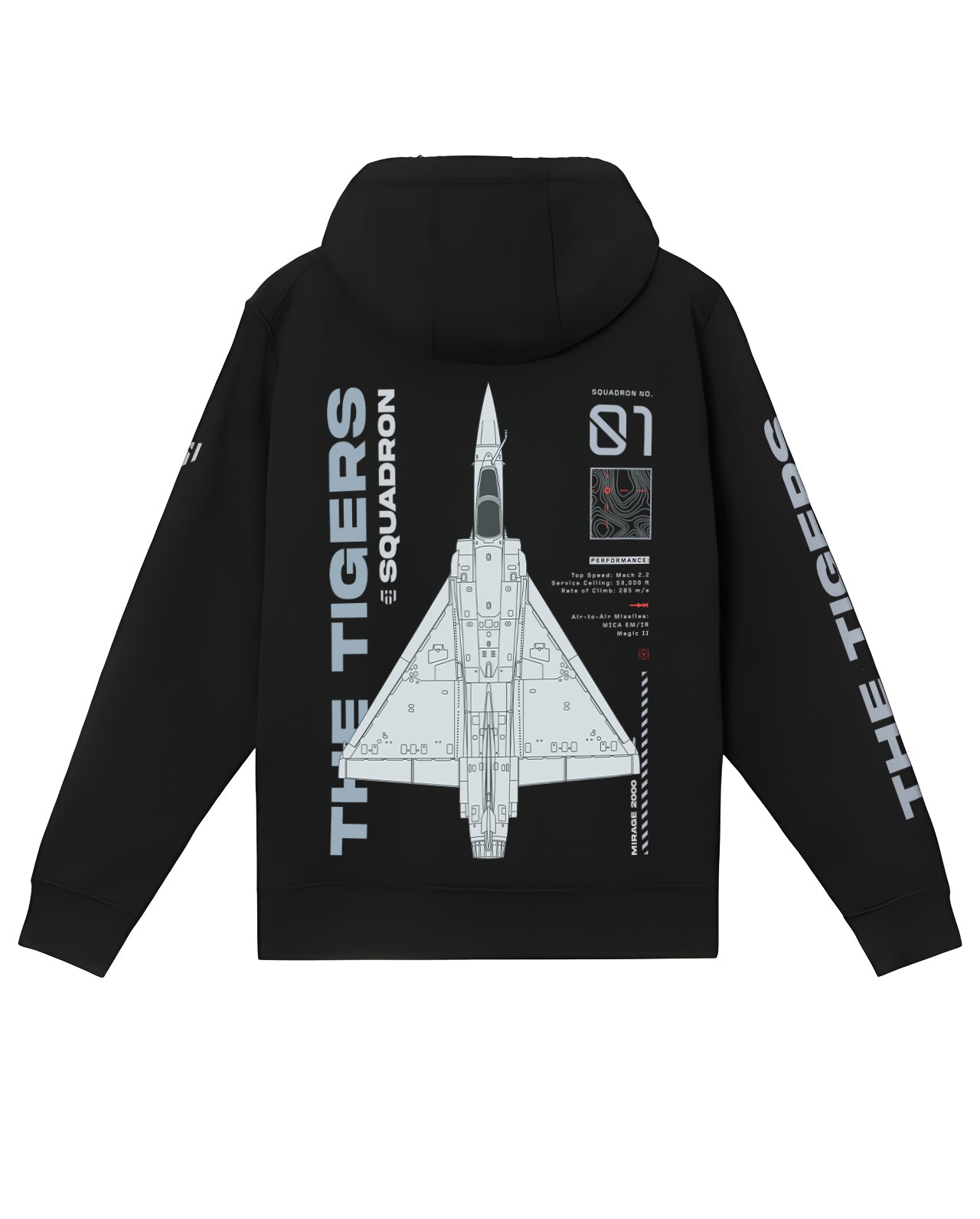 The Tigers Sqdn Zipper Hoodie