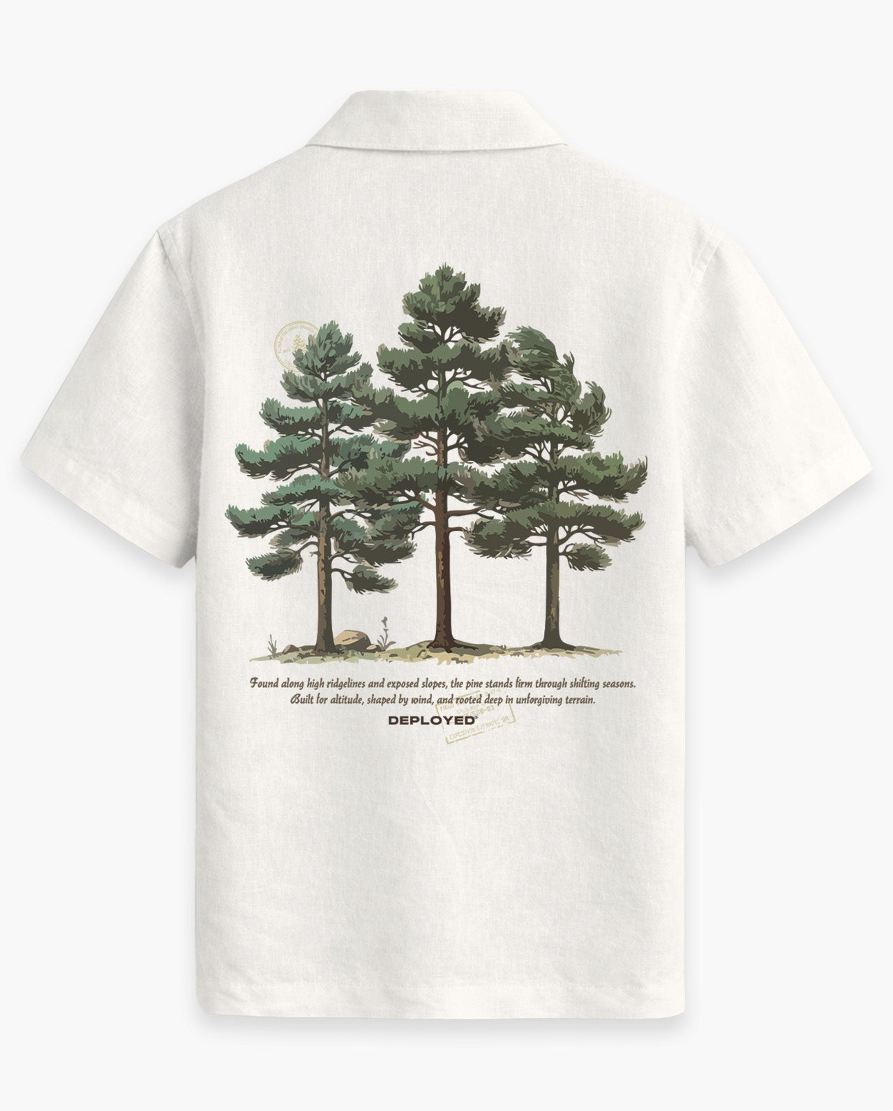 Evergreen Division Half Sleeve Linenblend Shirt