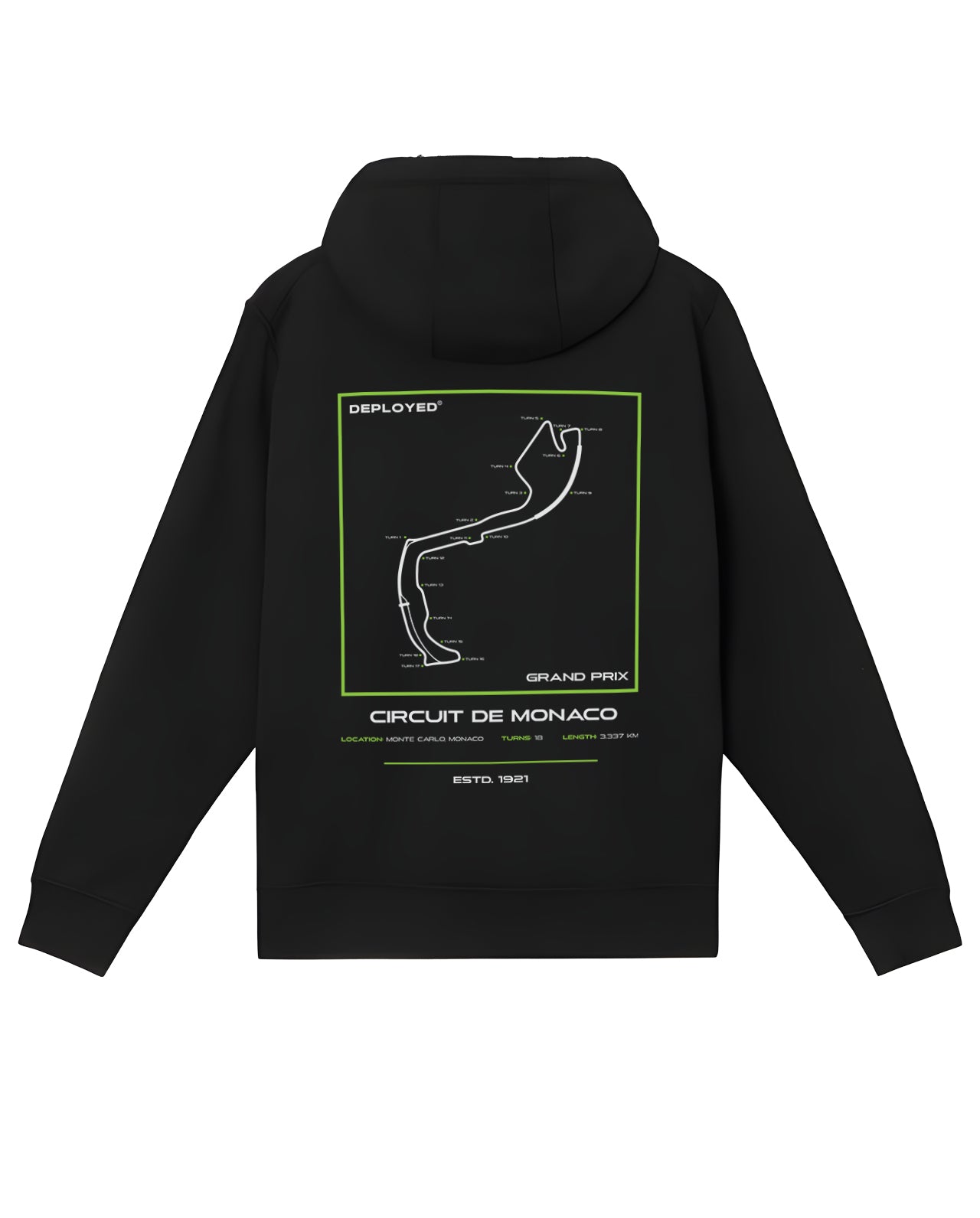 CIRCUIT DE MONACO Zipper Hoodie