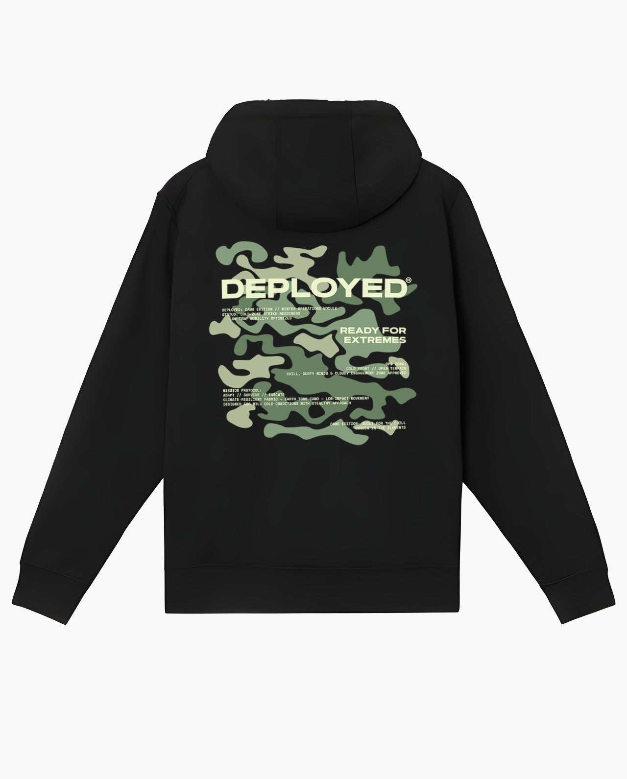 SR Camo 005 Zipper Hoodie