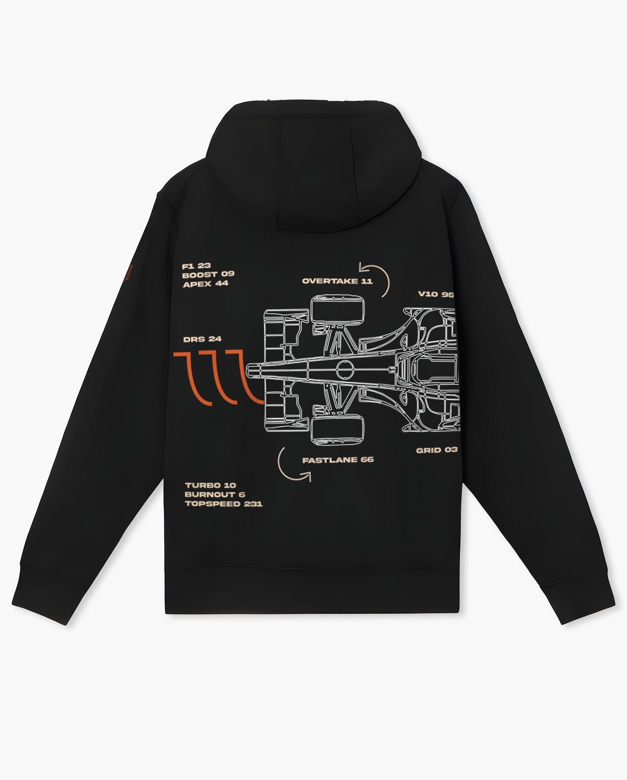 Deployed Super Car Specs Hoodie