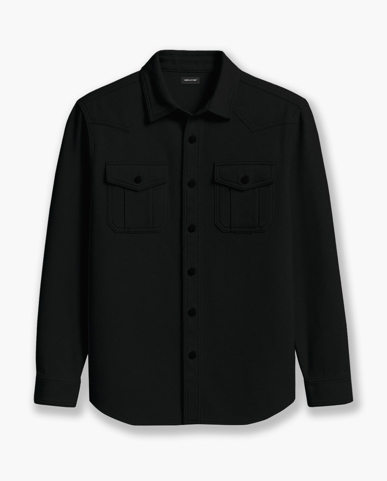Deployed Black Cargo Shirt