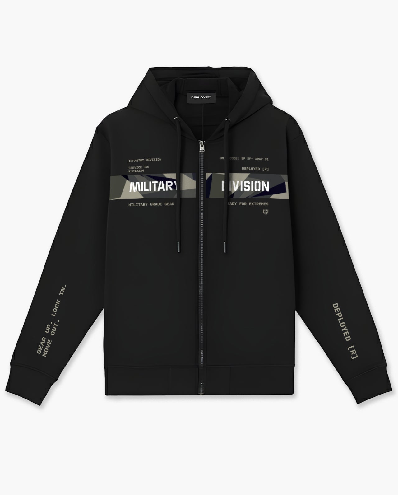 Military Division Zipper Hoodie - CS