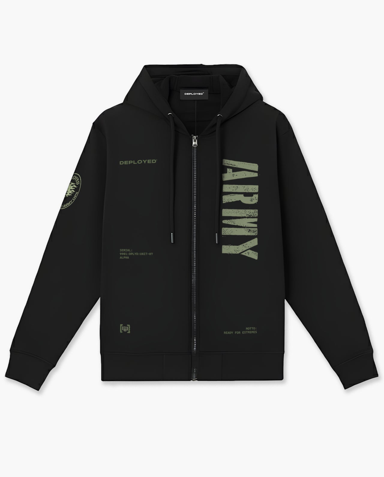 Deployed Army Unit-07 Zipper Hoodie