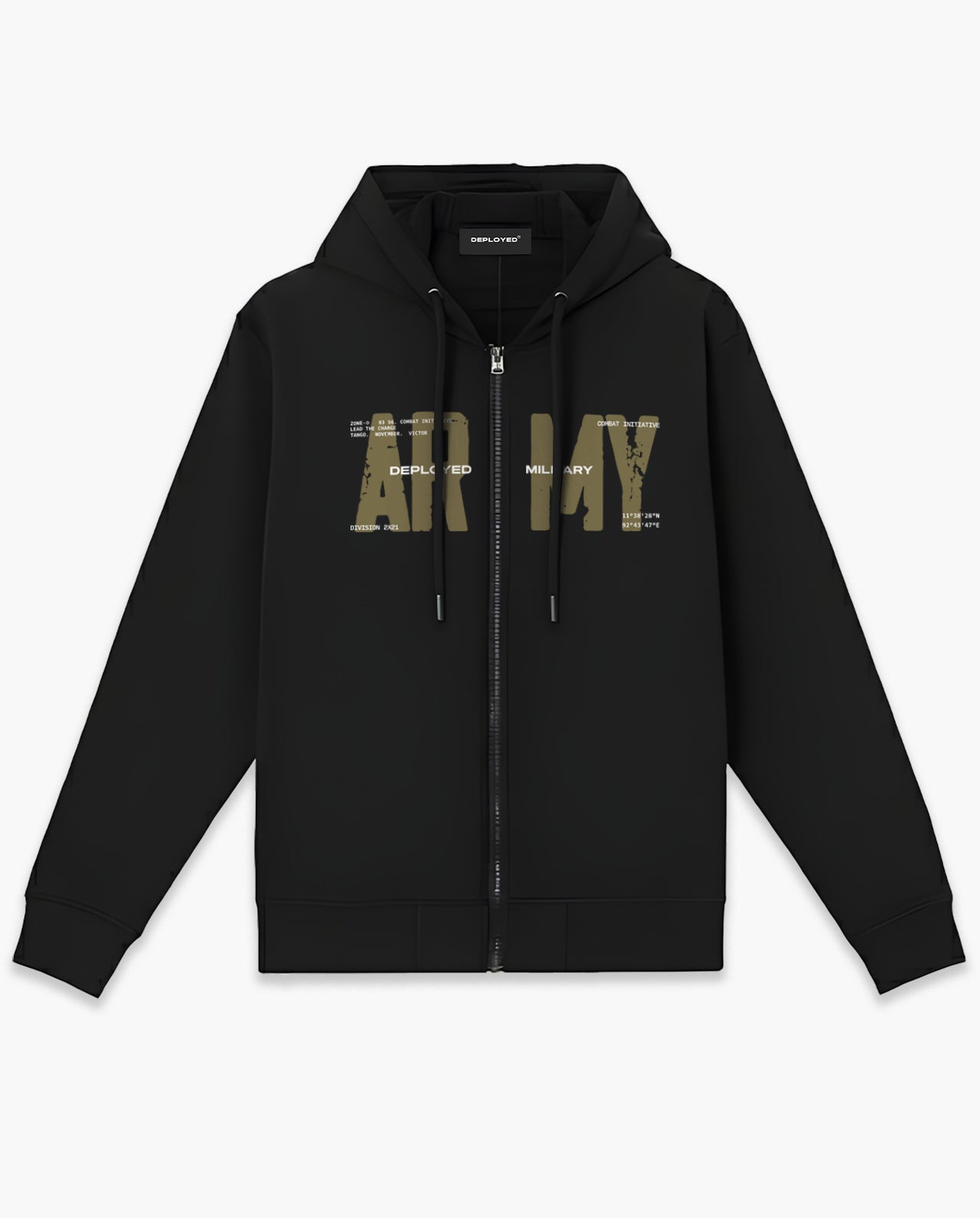 Army Tactical Zipper Hoodie