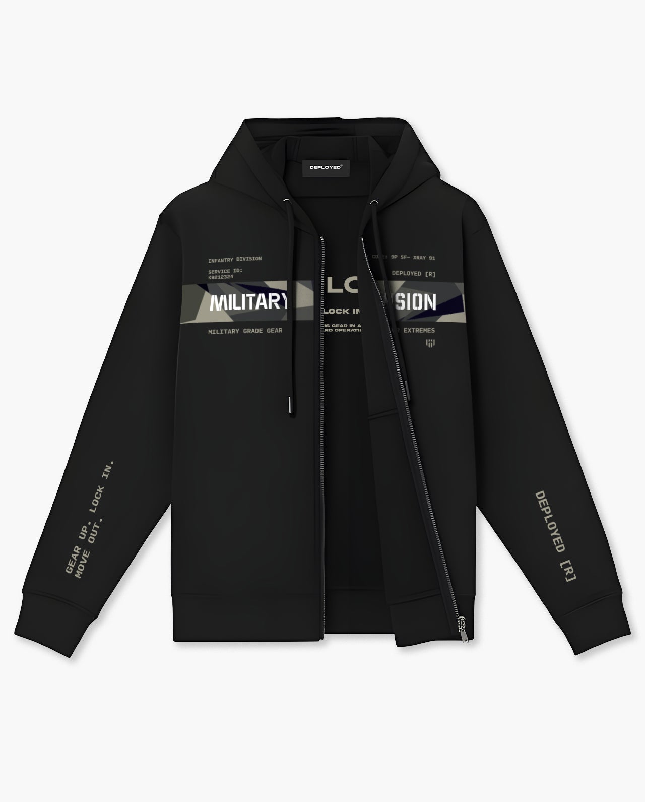 Military Division Zipper Hoodie