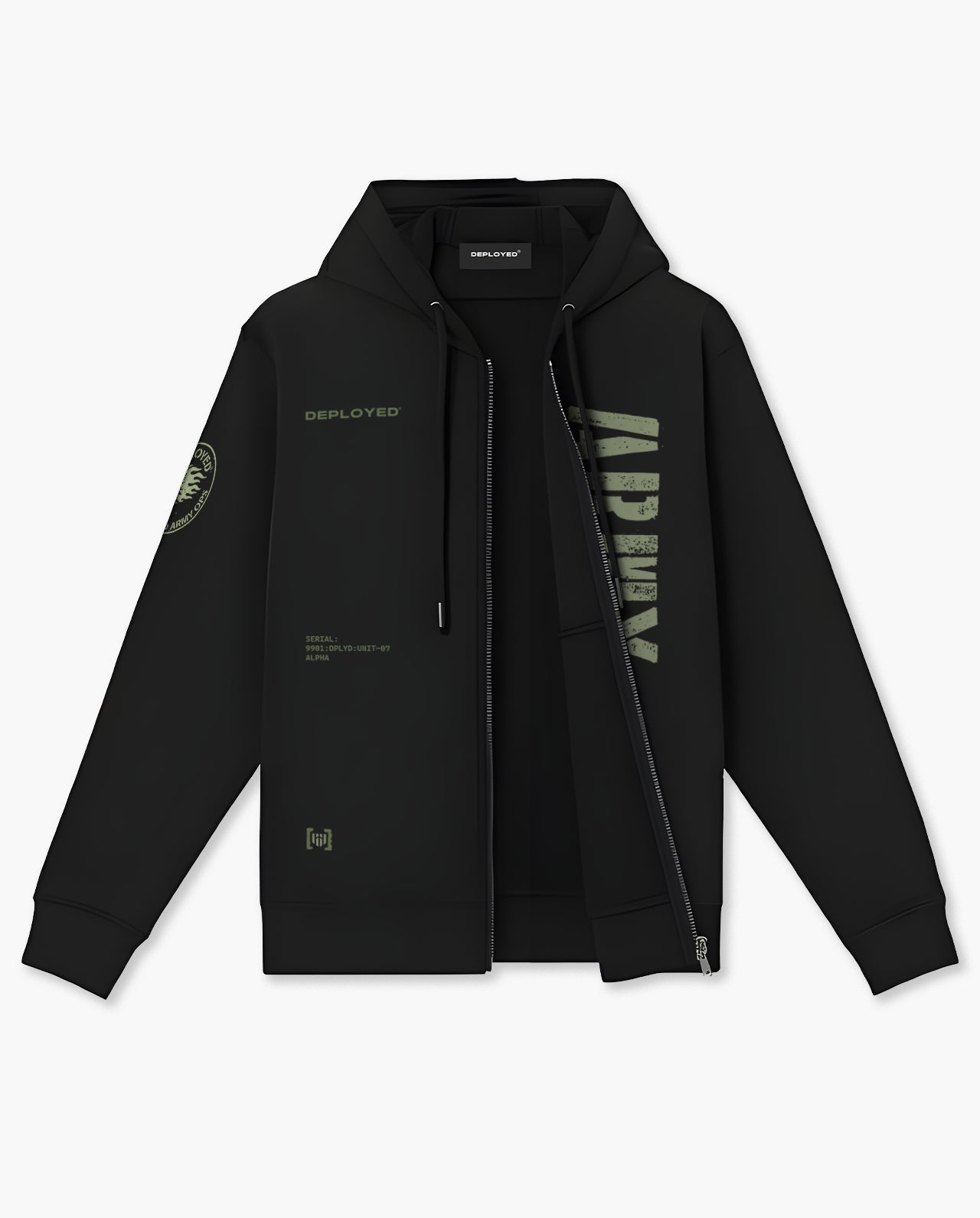 Deployed Army Unit-07 Zipper Hoodie