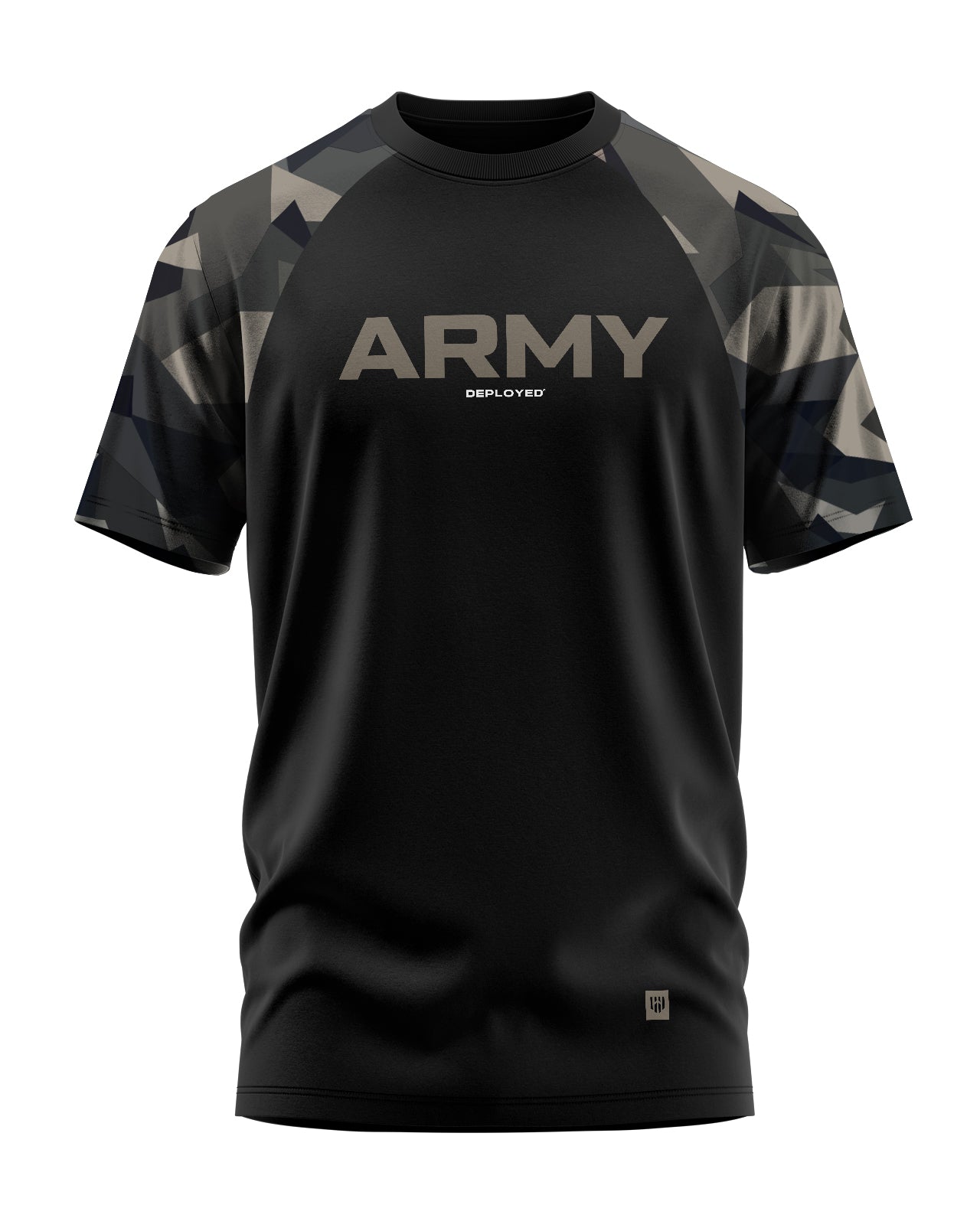 Army Camo Raglan Signature LuxeSoft Cotton T-Shirt - CS