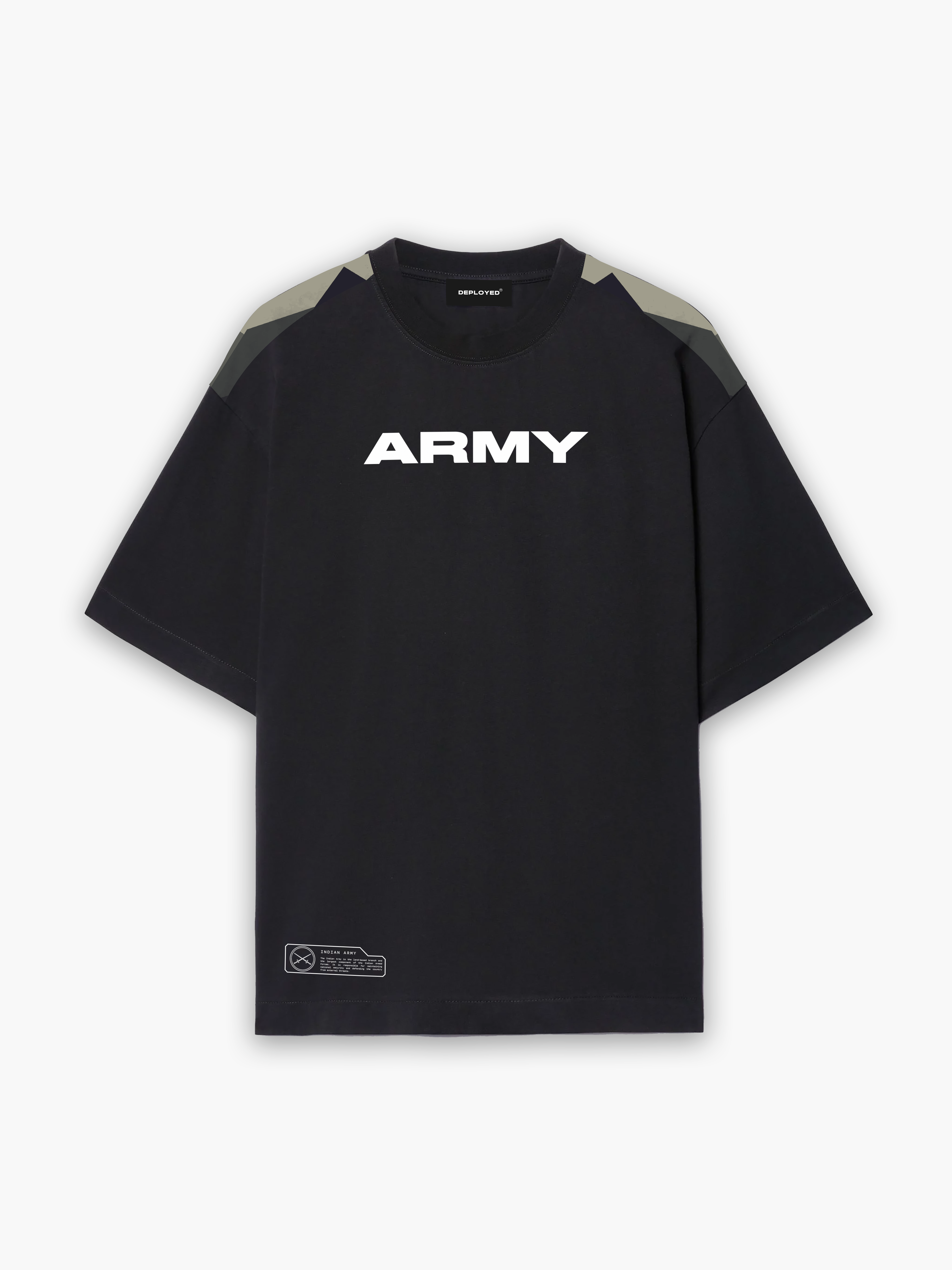 Army Pride Camo Oversized T-Shirt  - CS