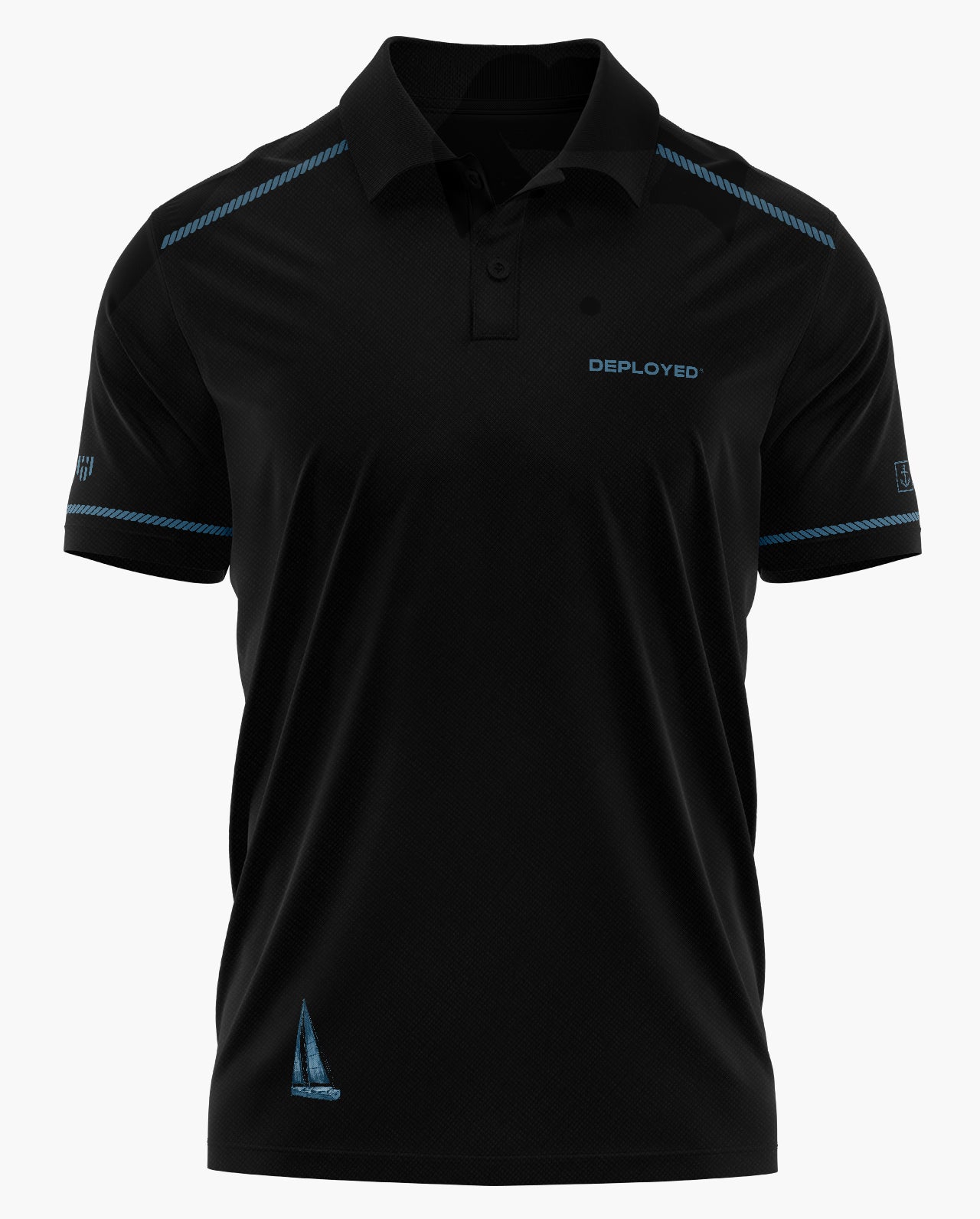 SAILORMAN POLO T-SHIRT Polo T-Shirt - Black