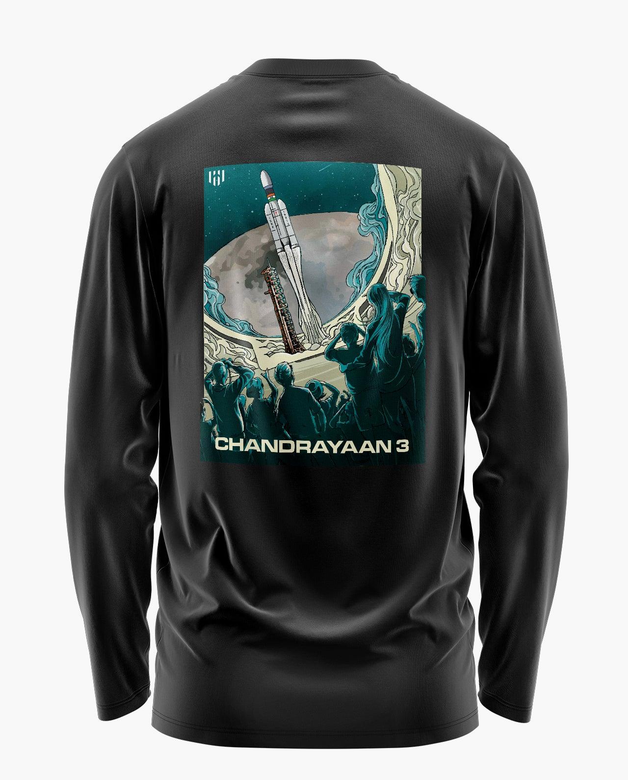 MILESTONE CHANDRAYAAN-3 Full Sleeve T-Shirt - Aero Armour