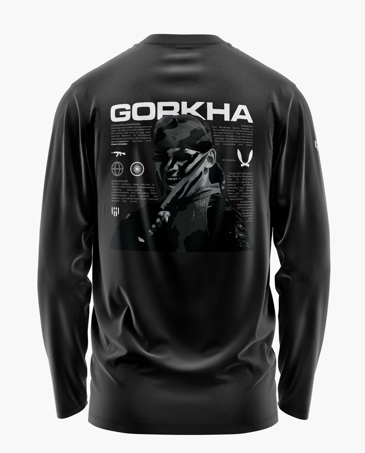 The Gorkha Signature Luxesoft Cotton Full Sleeve T-Shirt