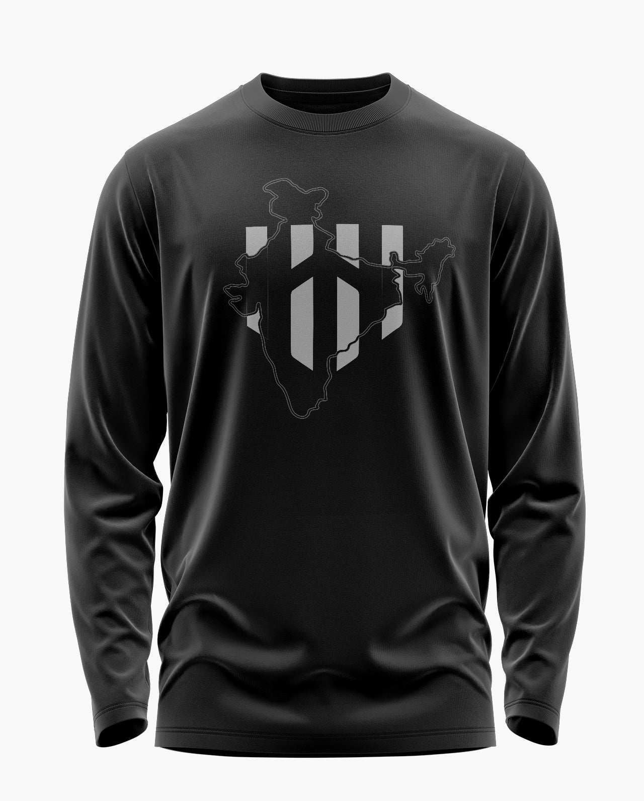 Deployed Indian Map Signature Luxesoft Cotton Full Sleeve T-Shirt