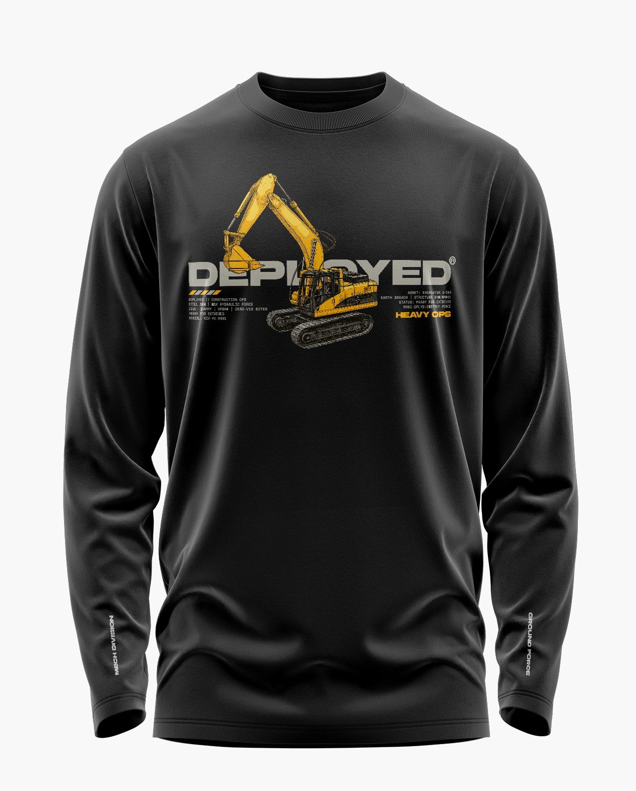 Mech Division Signature Luxesoft Cotton Full Sleeve T-Shirt