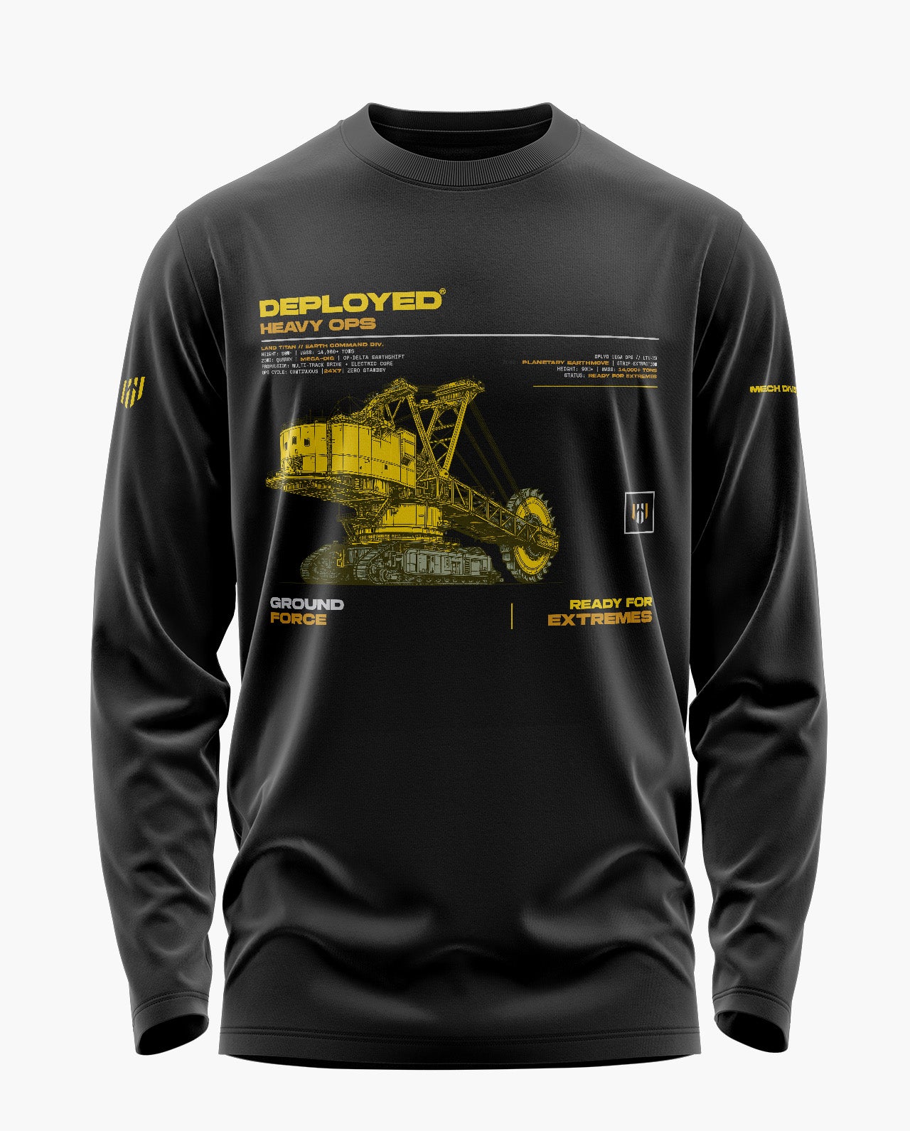 Land Titan Deployed Signature Luxesoft Cotton Full Sleeve T-Shirt