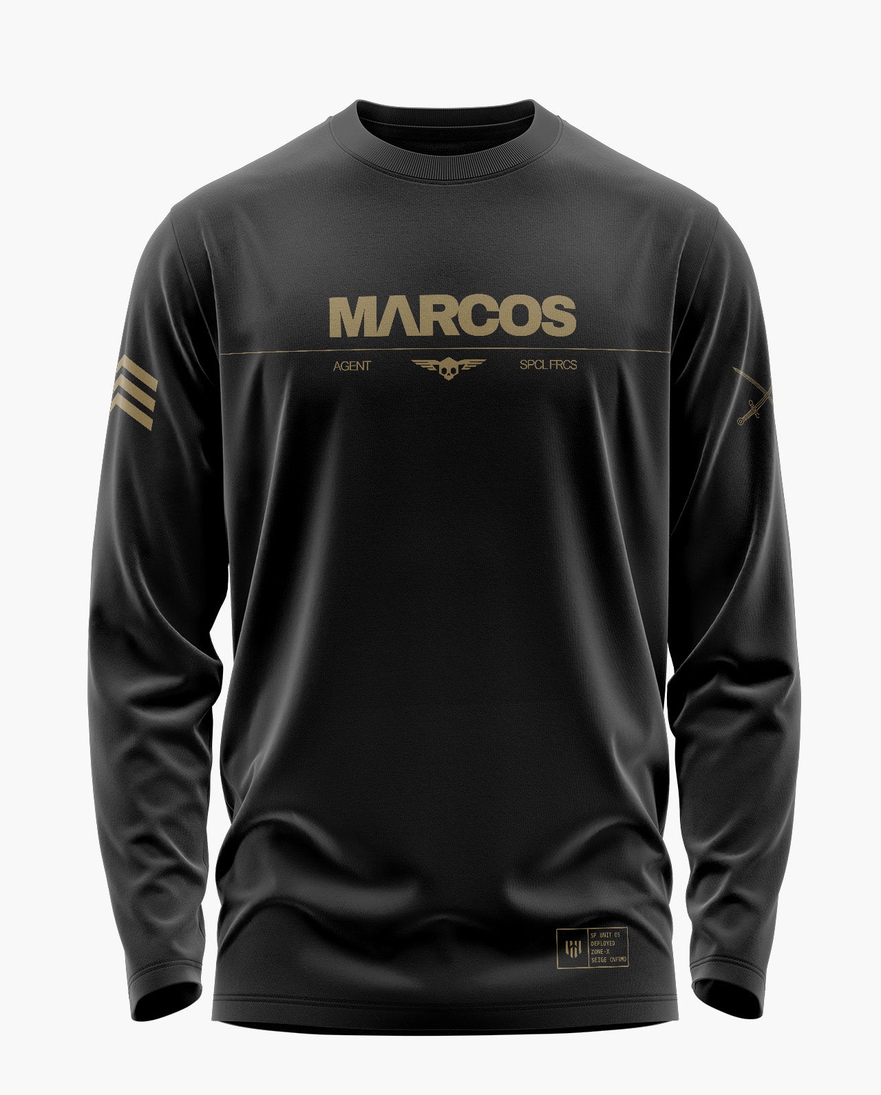 Marcos Special Agent Signature Luxesoft Cotton Full Sleeve T-Shirt